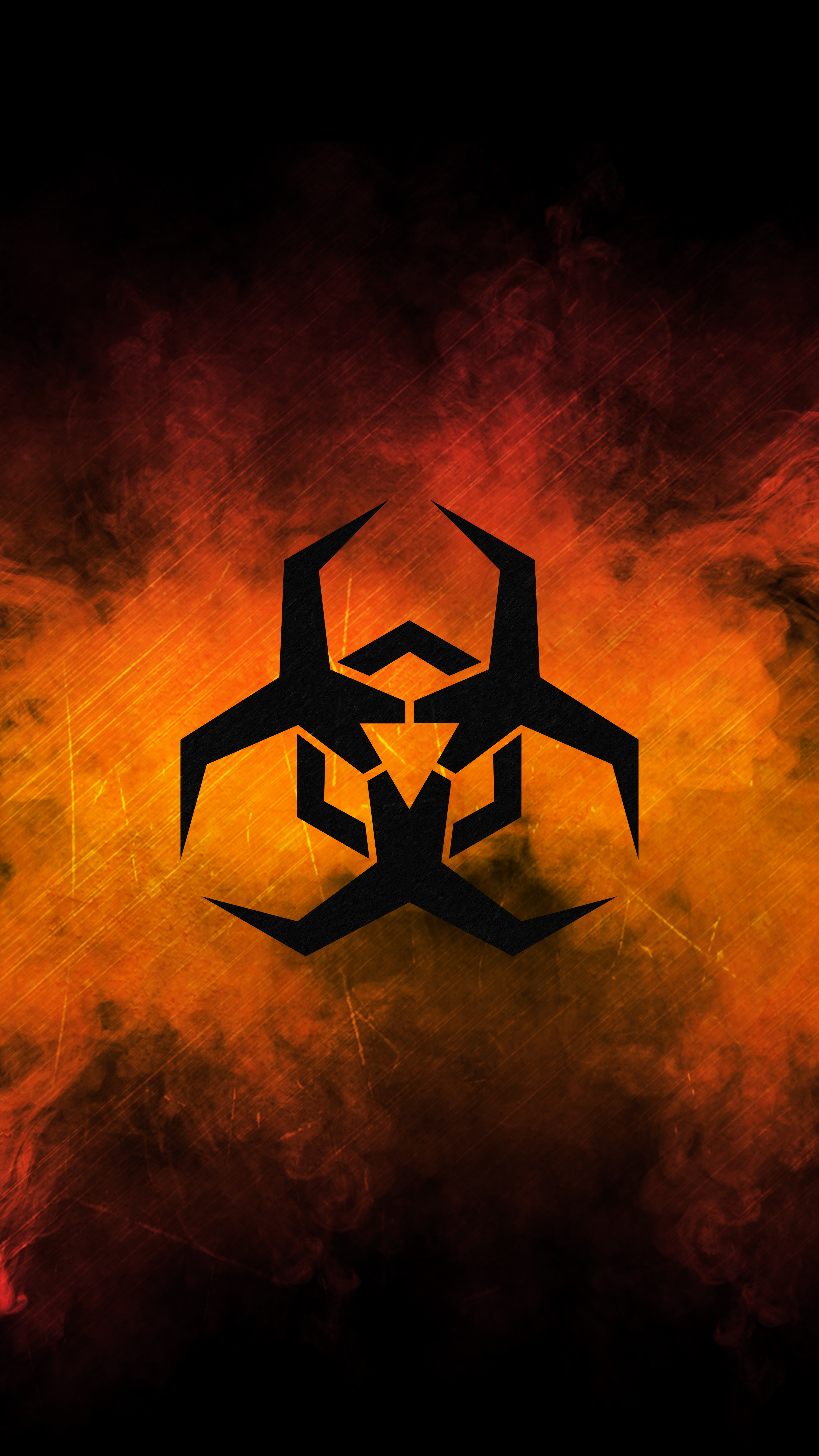 Biohazard Symbol Fire - abstract wallpaper for OpersCraft