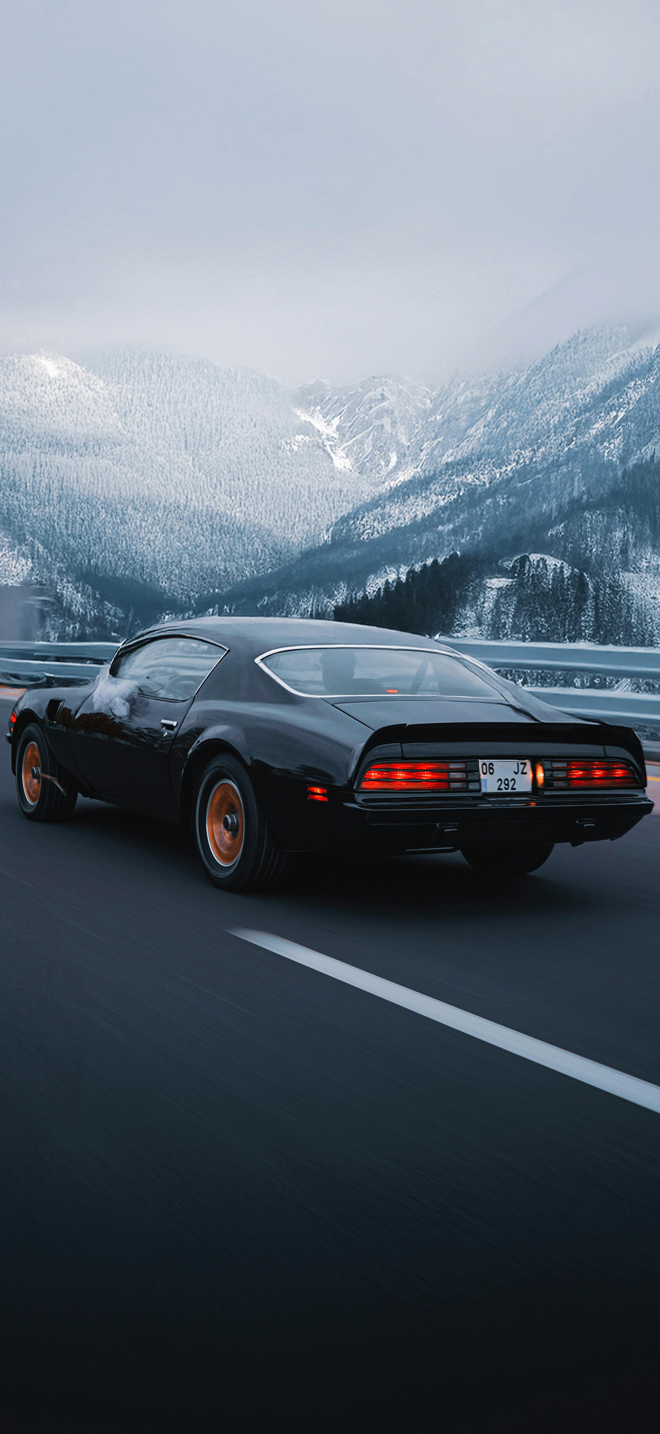 Black Car Mountain Road - cars wallpaper for OpersCraft
