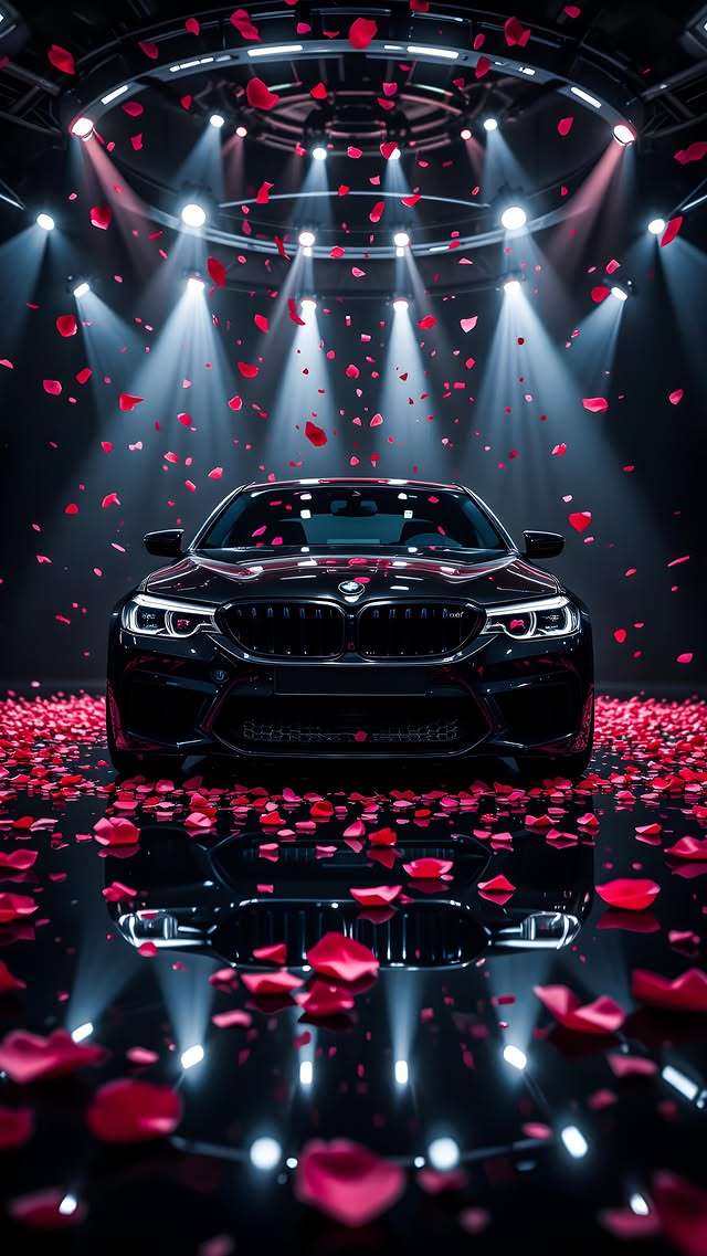 Black Car Rose Petals - bmw wallpaper for OpersCraft