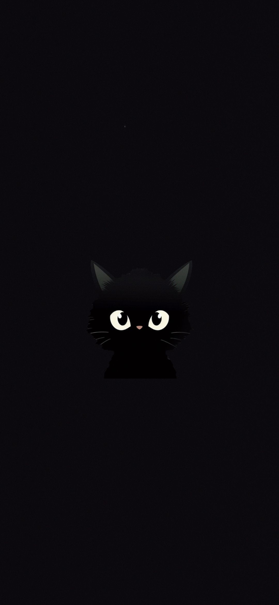 Black Cat Peek - animals wallpaper for OpersCraft