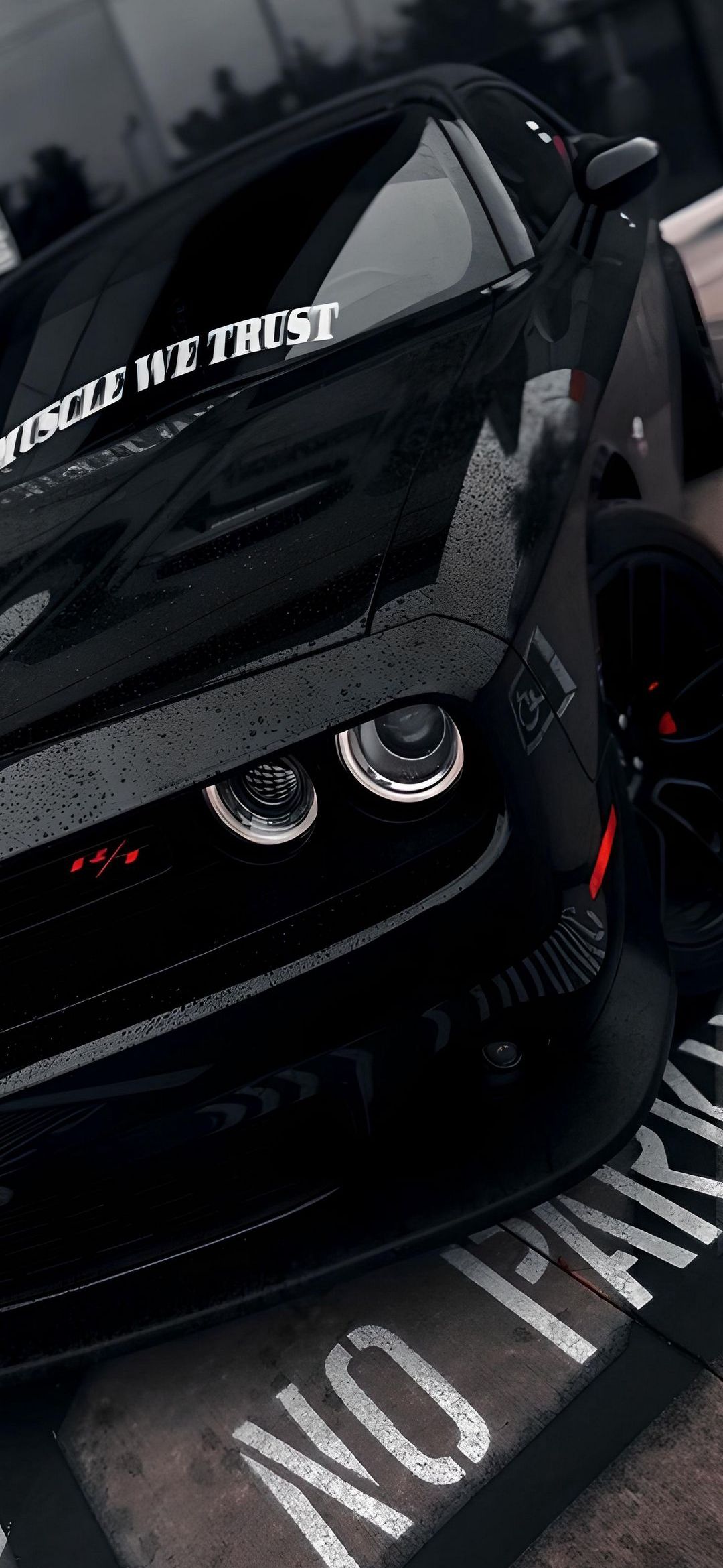Black Challenger Muscle Car - cars wallpaper for OpersCraft
