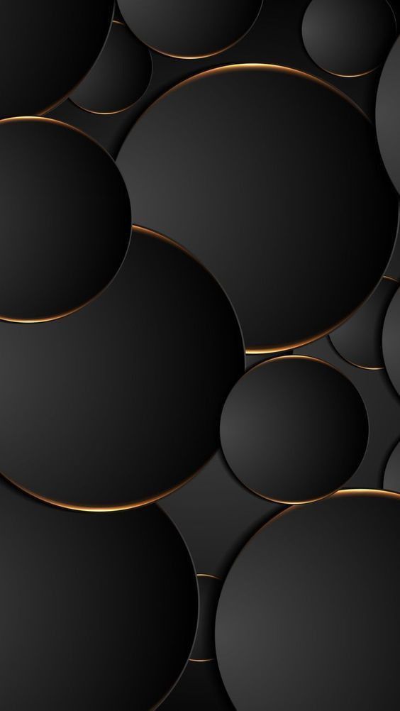 Black Circles with Gold - abstract wallpaper for OpersCraft