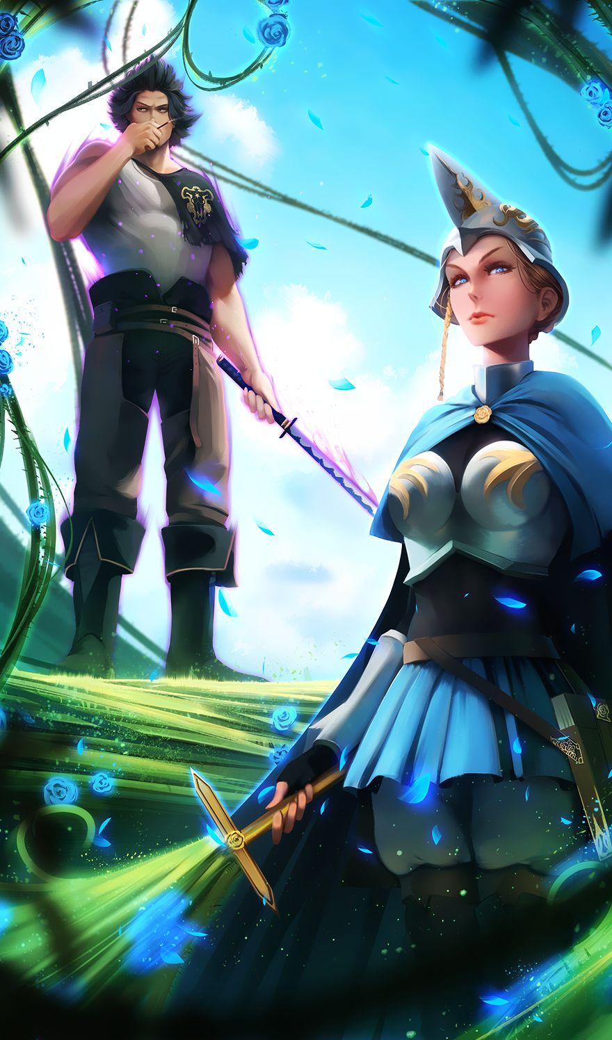 Black Clover Duo - anime wallpaper for OpersCraft