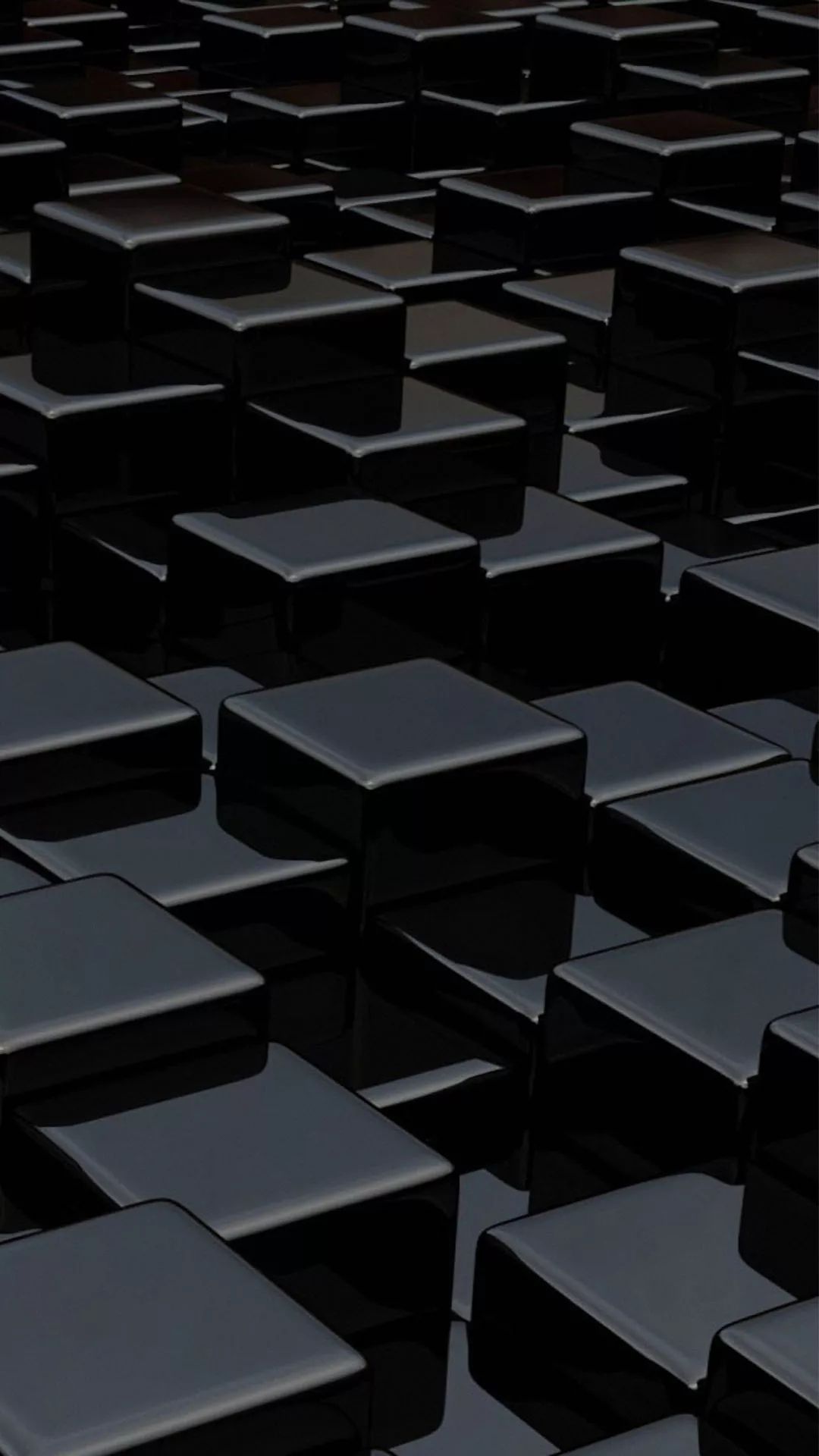 Black Glossy Cubes - abstract wallpaper for OpersCraft