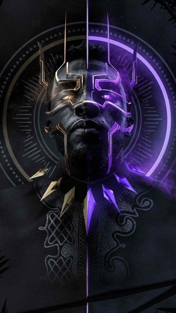 Black Panther Duality Portrait - marvel wallpaper for OpersCraft