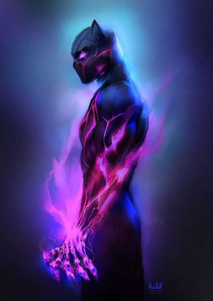 Black Panther Energy Surge - marvel wallpaper for OpersCraft