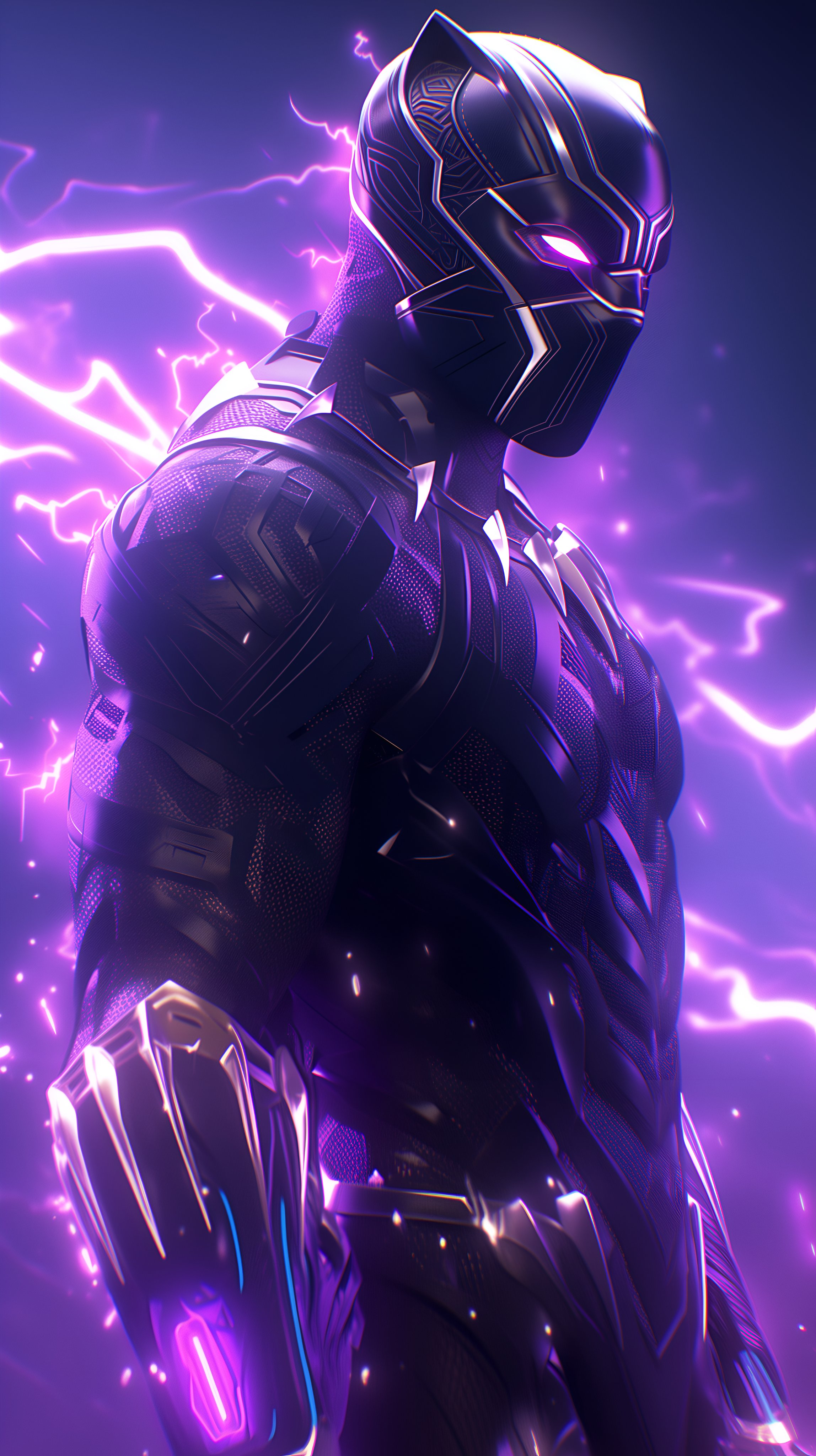 Black Panther Lightning - marvel wallpaper for OpersCraft