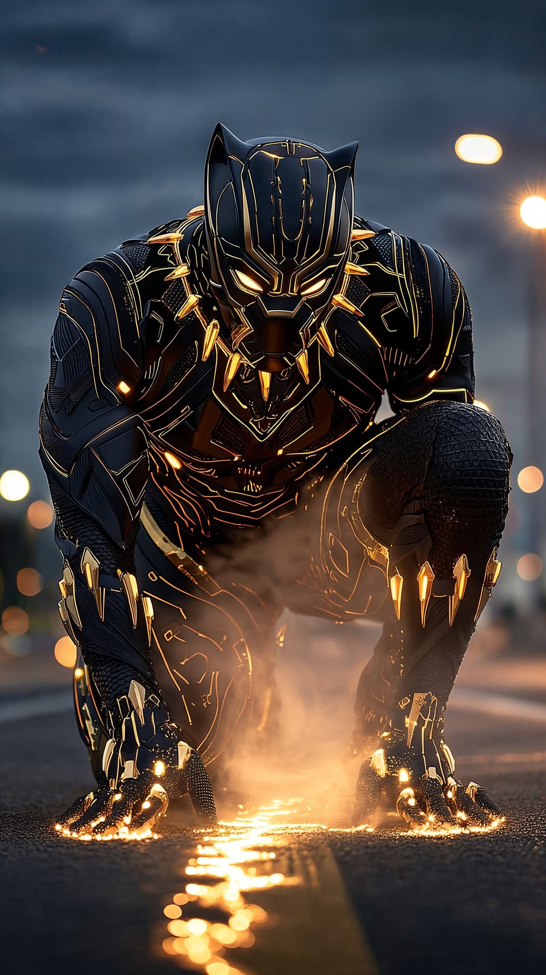 Black Panther Ready Stance - marvel wallpaper for OpersCraft