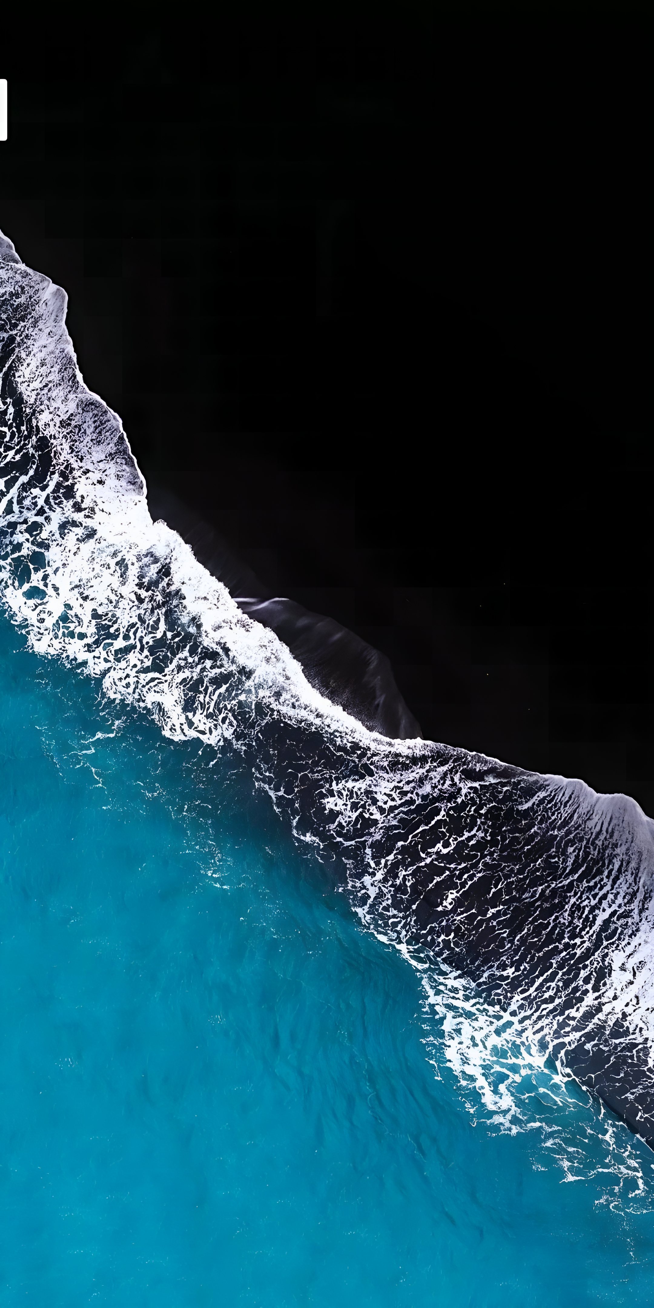 Black Sand Beach Waves - beach wallpaper for OpersCraft