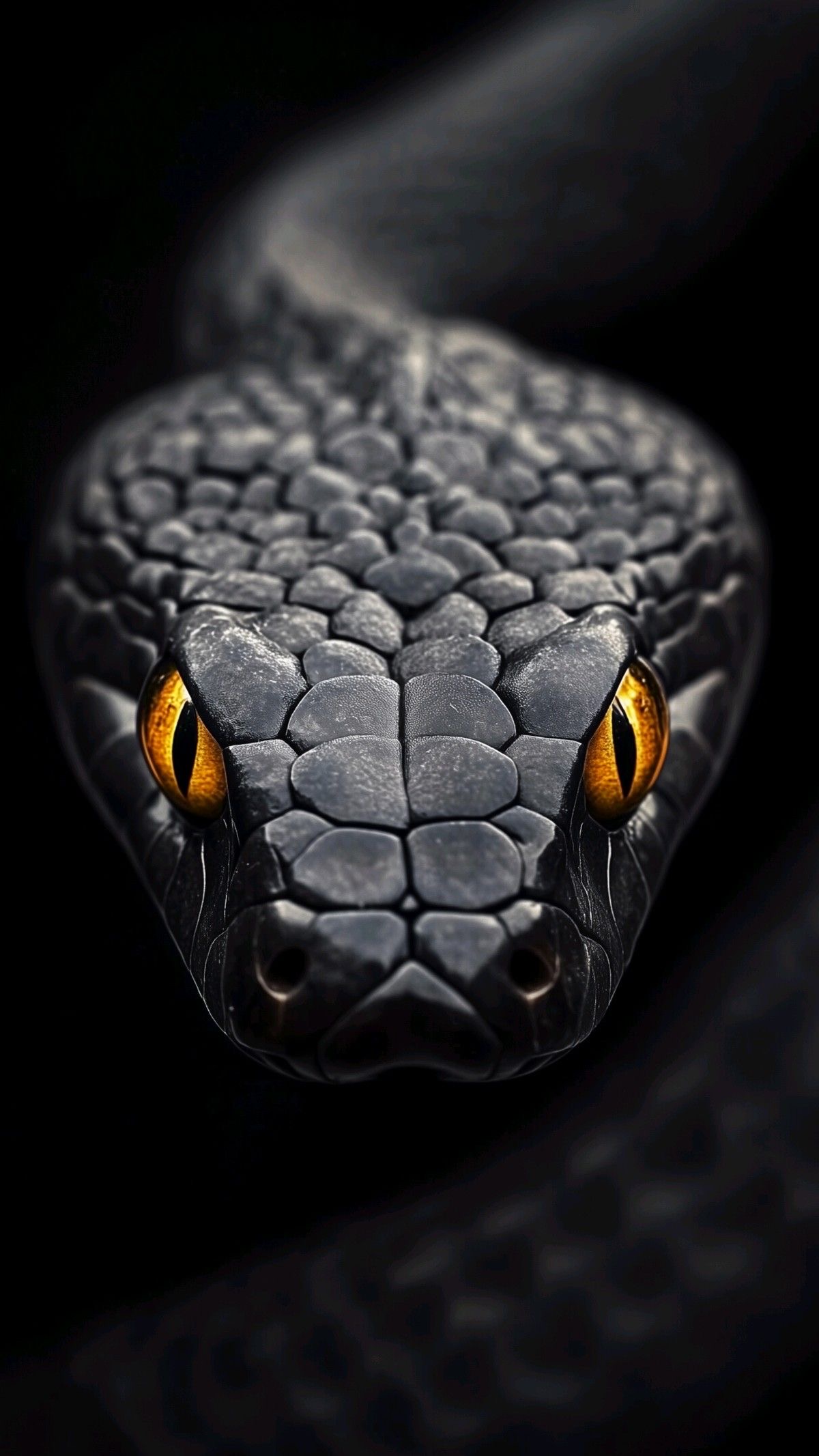 Black Snake Golden Eyes - snake wallpaper for OpersCraft