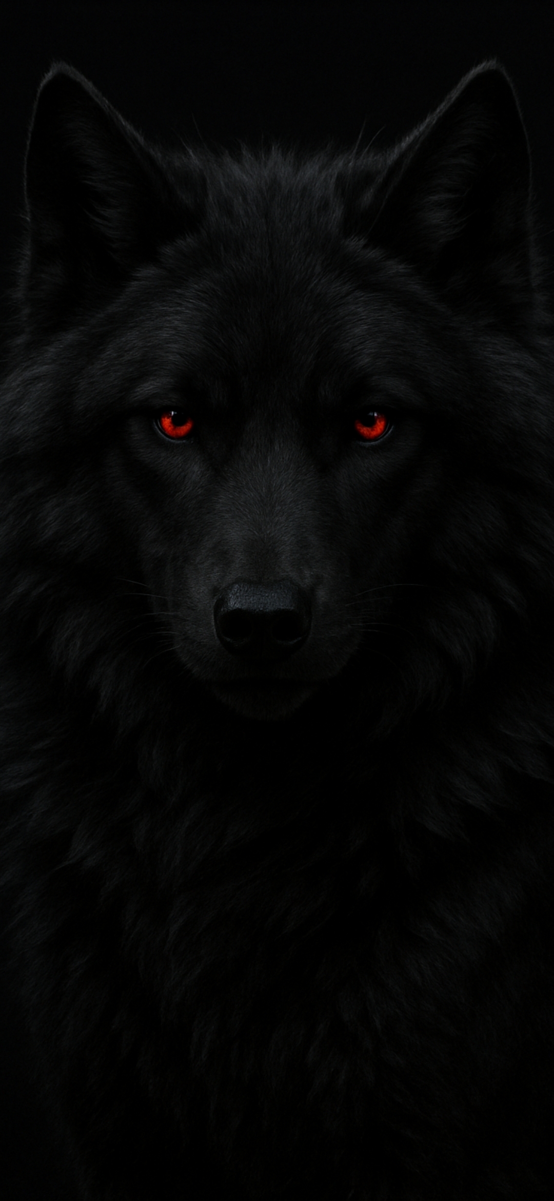 Black Wolf Red Eyes - wolf wallpaper for OpersCraft