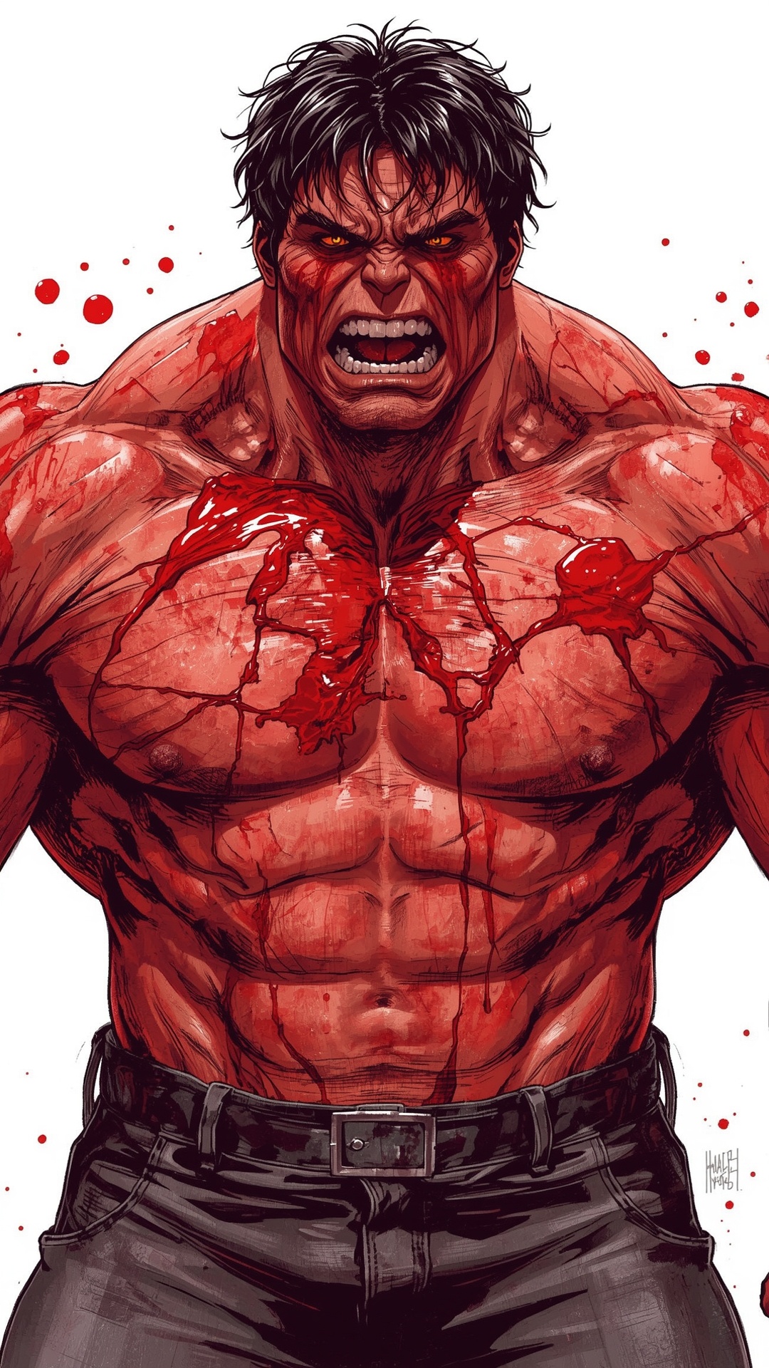 Bloody Red Hulk Rage - hulk wallpaper for OpersCraft