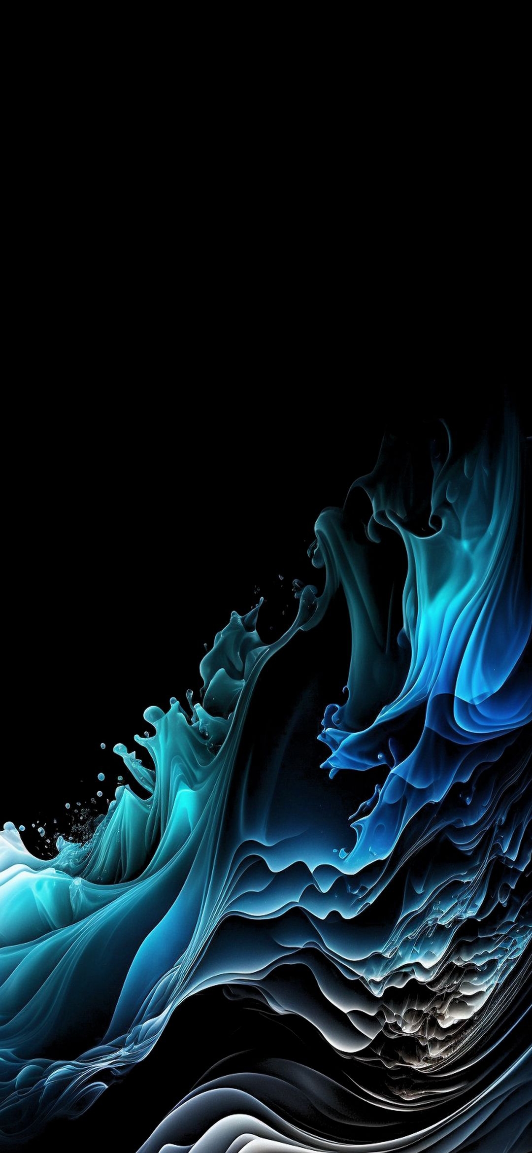 Blue Abstract Wave - abstract wallpaper for OpersCraft