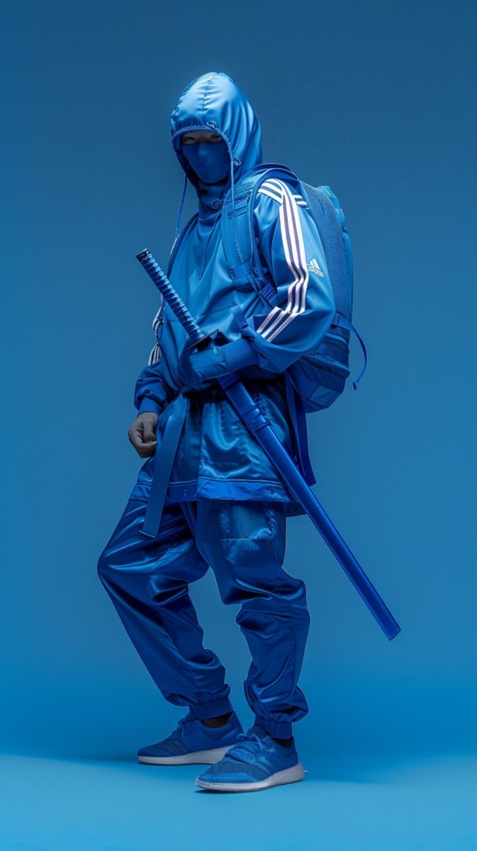 Blue Adidas Ninja - hip-hop wallpaper for OpersCraft