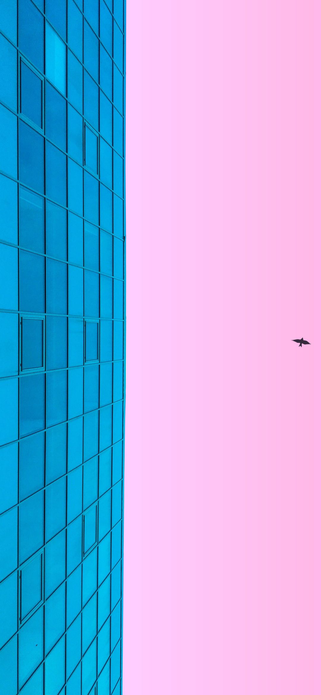 Blue Building Pink Sky - architecture wallpaper for OpersCraft