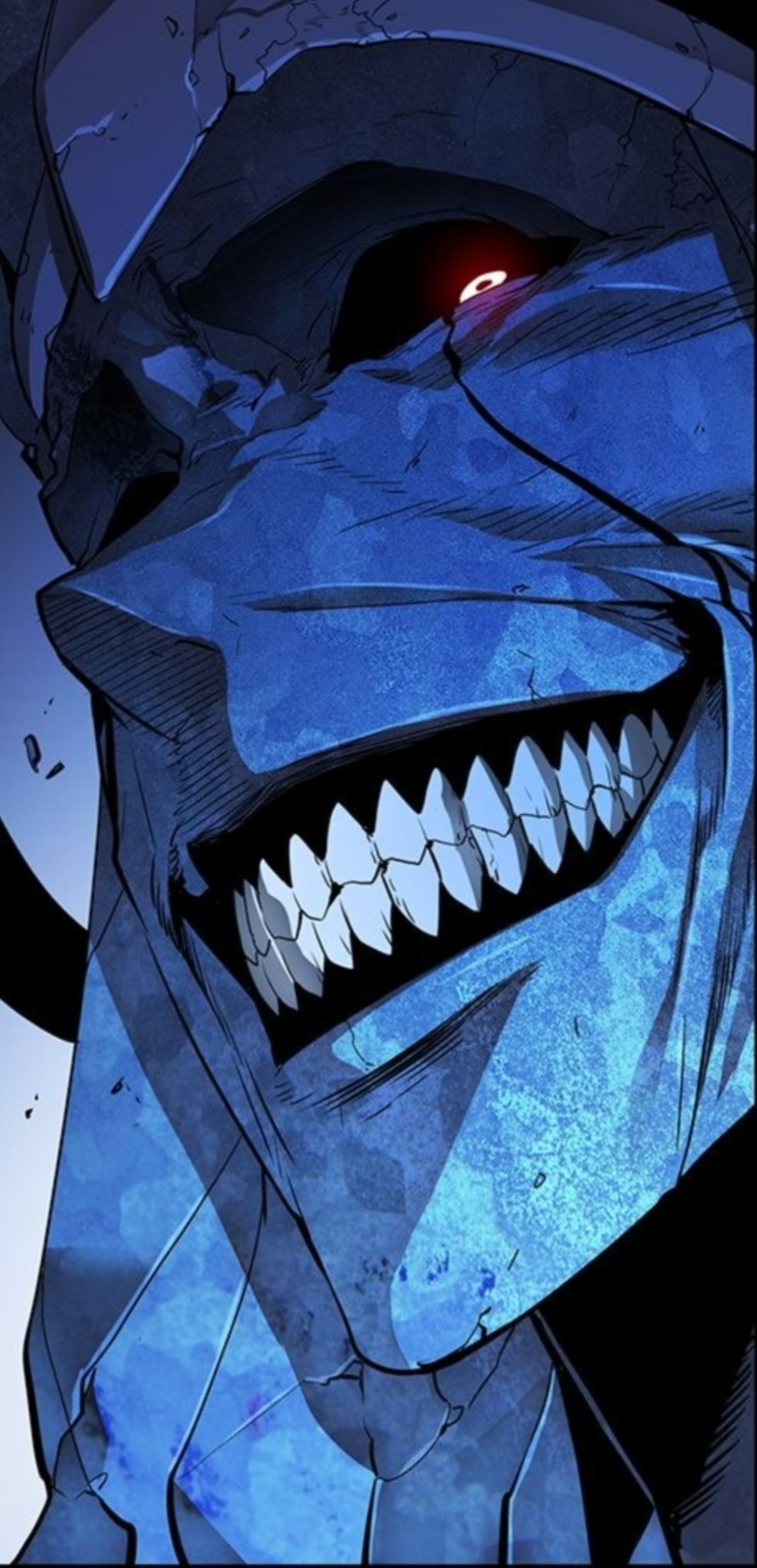Blue Demon Grin - random wallpaper for OpersCraft