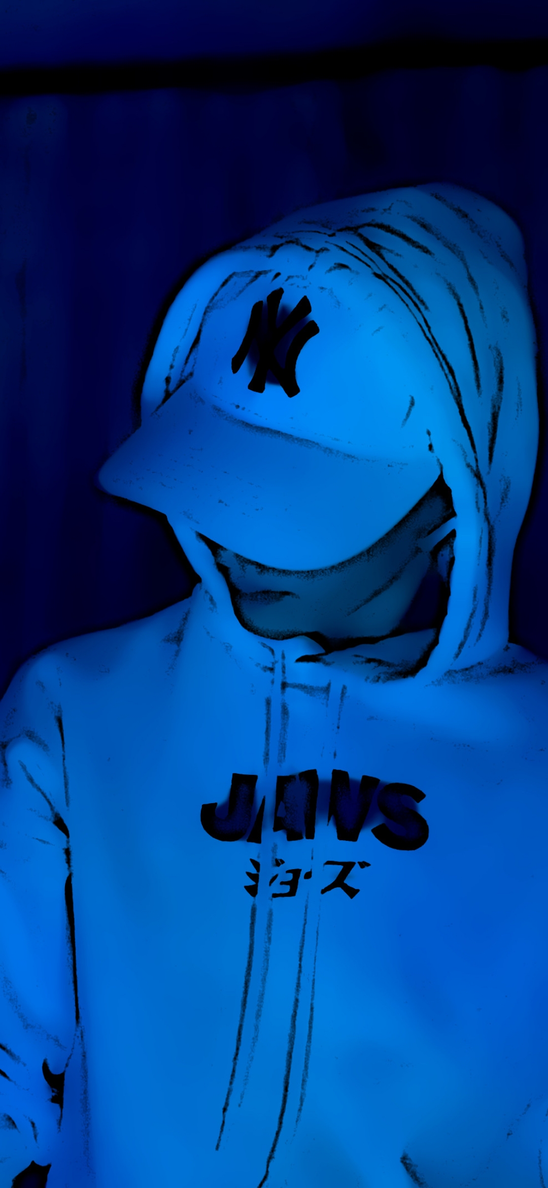 Blue Hoodie Portrait - random wallpaper for OpersCraft