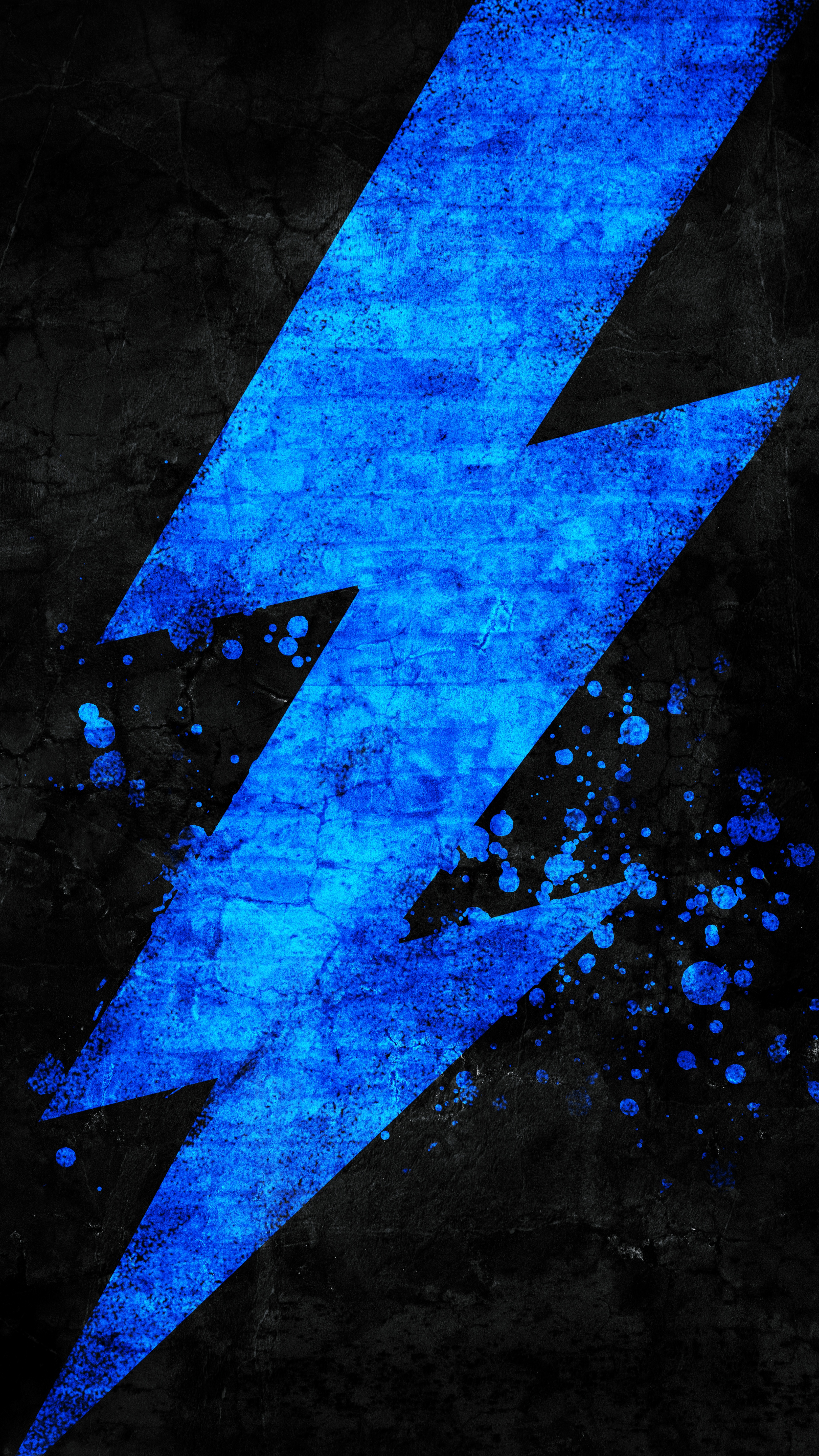 Blue Lightning Grunge - abstract wallpaper for OpersCraft