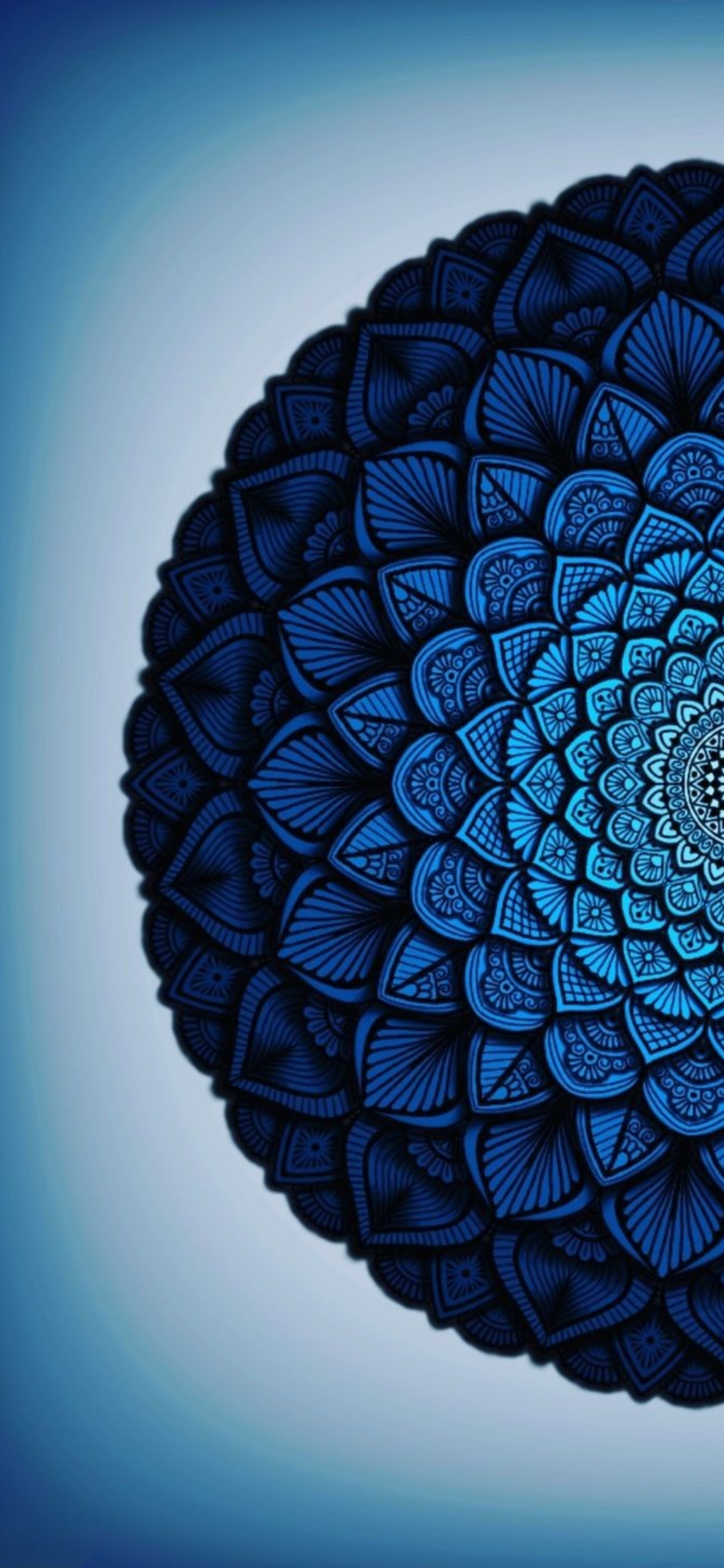 Blue Mandala Bloom - random wallpaper for OpersCraft