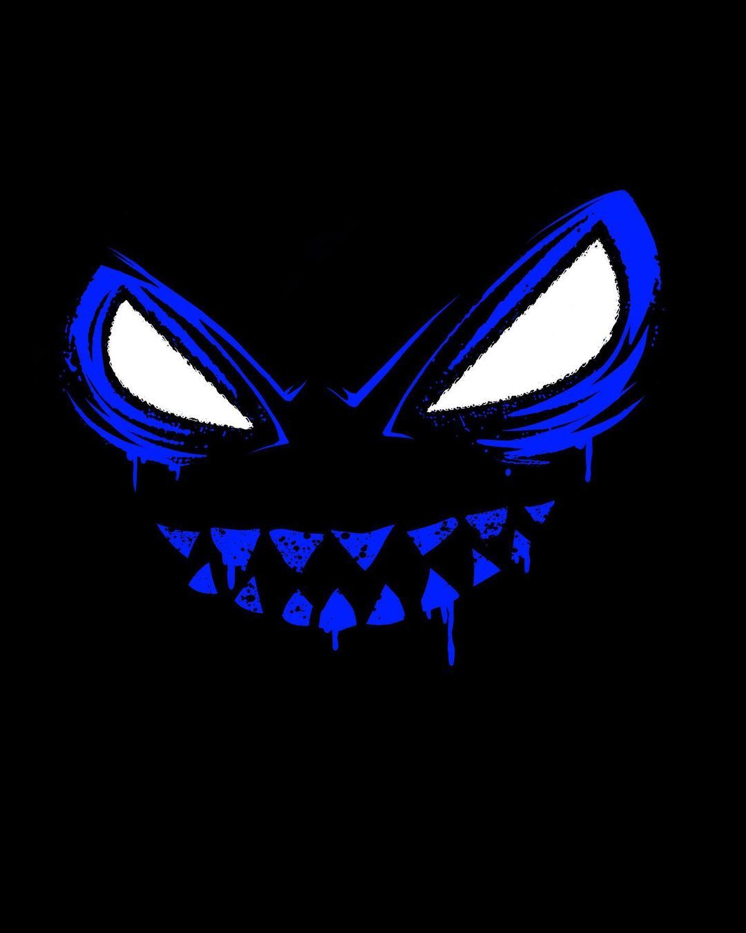 Blue Monster Grin - monster wallpaper for OpersCraft