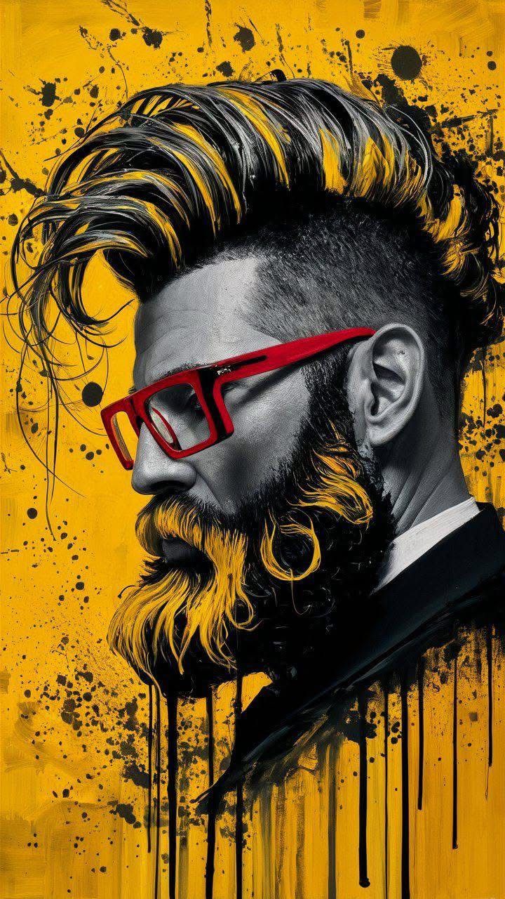 Bold Bearded Man Portrait - dope wallpaper for OpersCraft