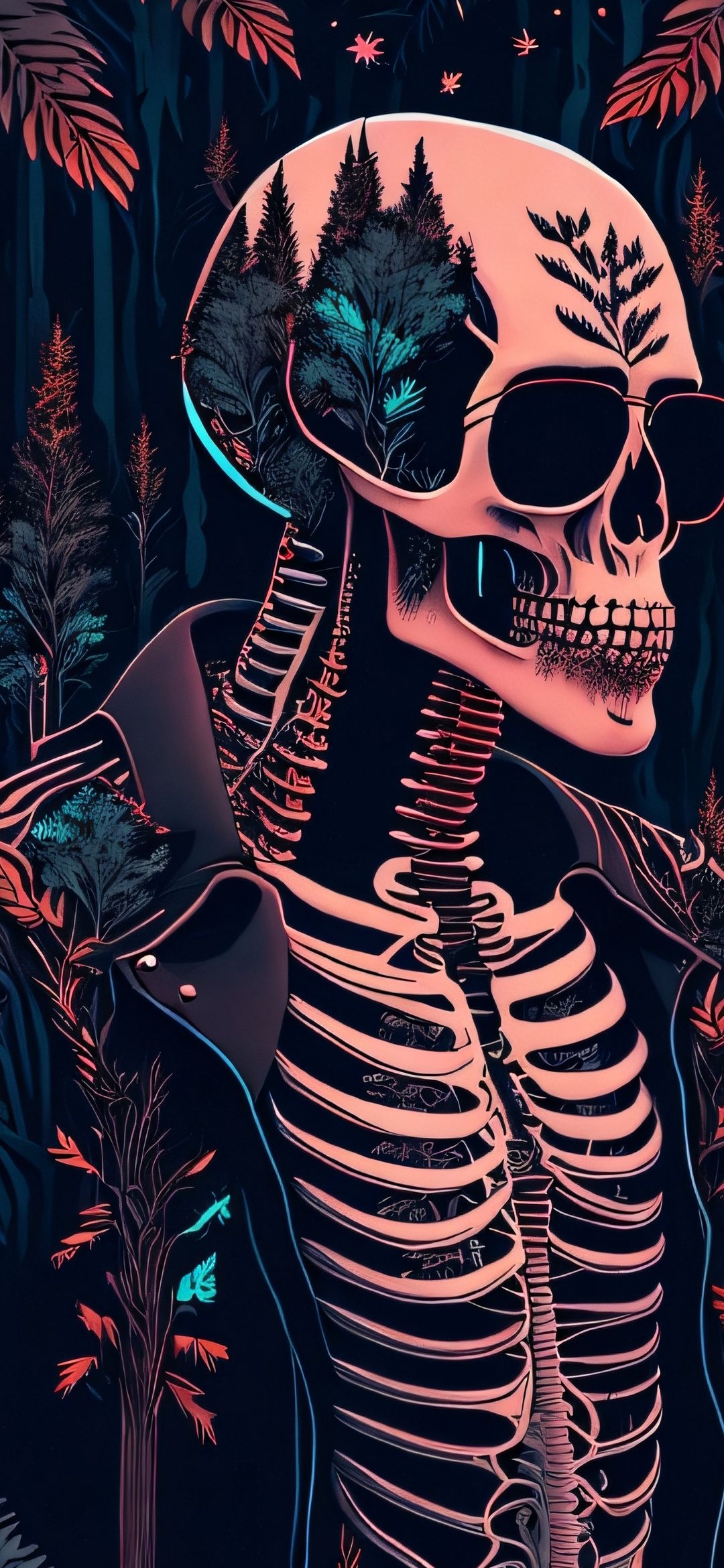 Botanical Skeleton Cool Vibes - random wallpaper for OpersCraft