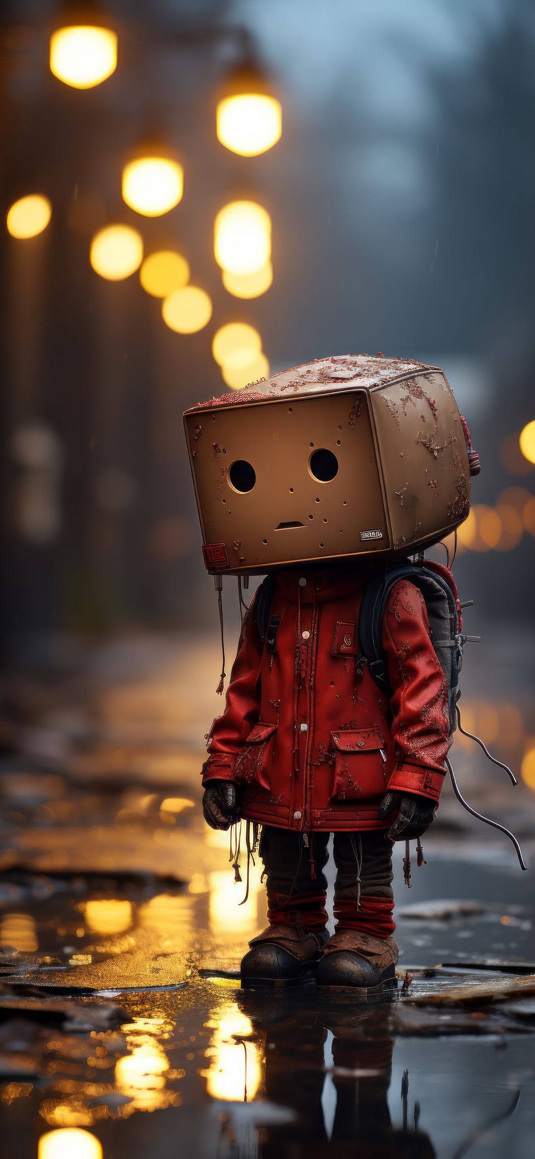 Boxhead in the Rain - random wallpaper for OpersCraft