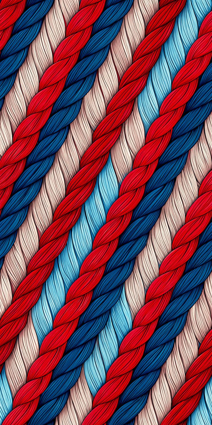 Braided Red Blue White - patterns wallpaper for OpersCraft