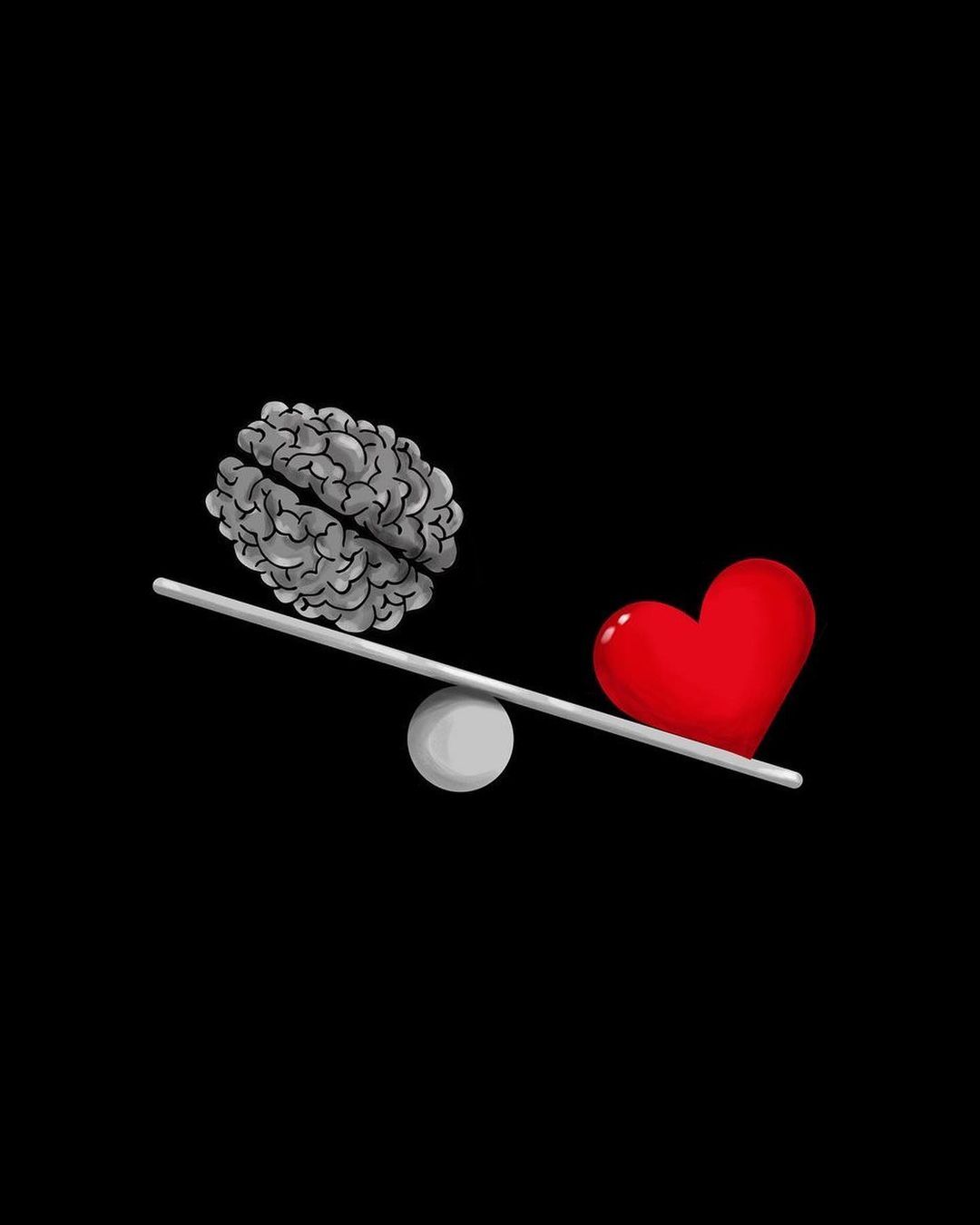 Brain vs Heart Balance - illustration wallpaper for OpersCraft