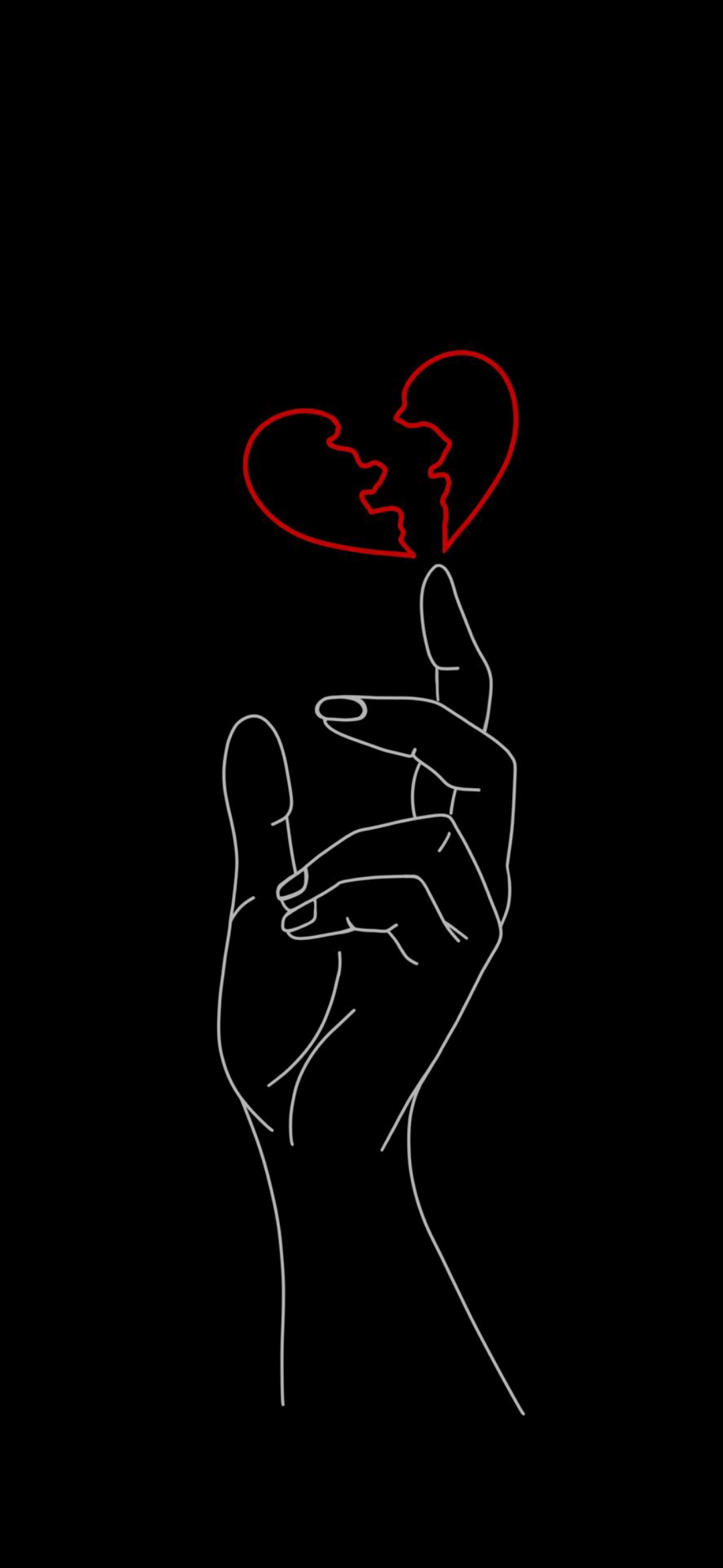 Broken Heart Silhouette - sad wallpaper for OpersCraft