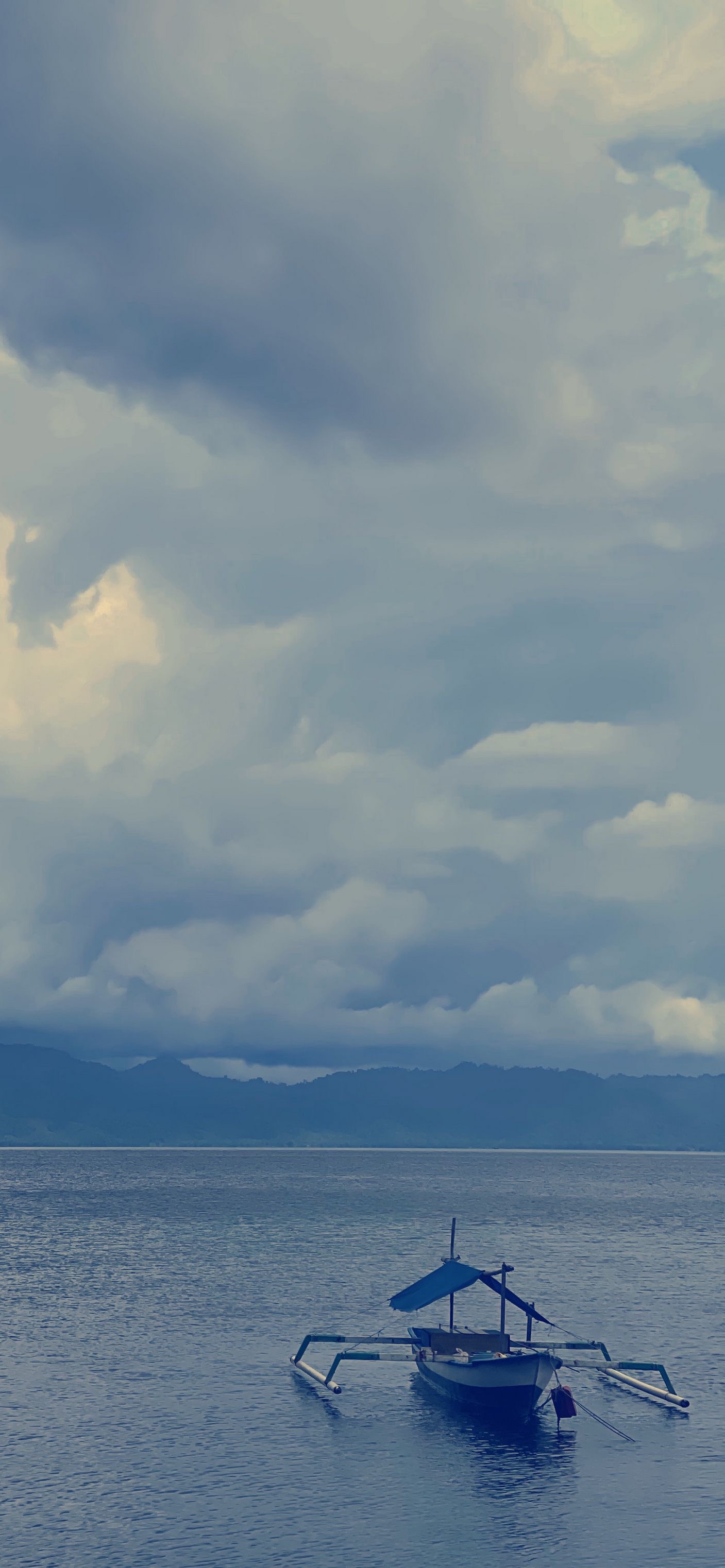 Calm Boat Under Clouds - boat wallpaper for OpersCraft
