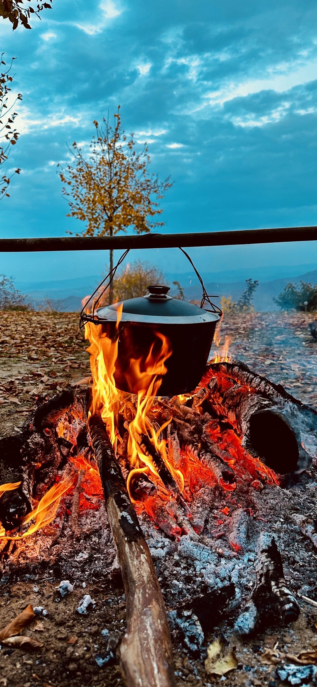 Campfire Cooking Outdoors - nature wallpaper for OpersCraft