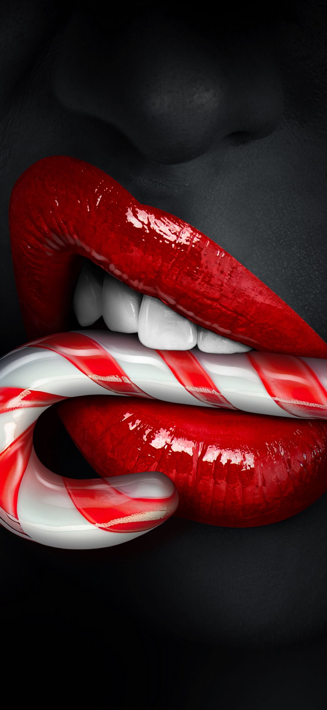 Candy Cane Kiss - girl wallpaper for OpersCraft