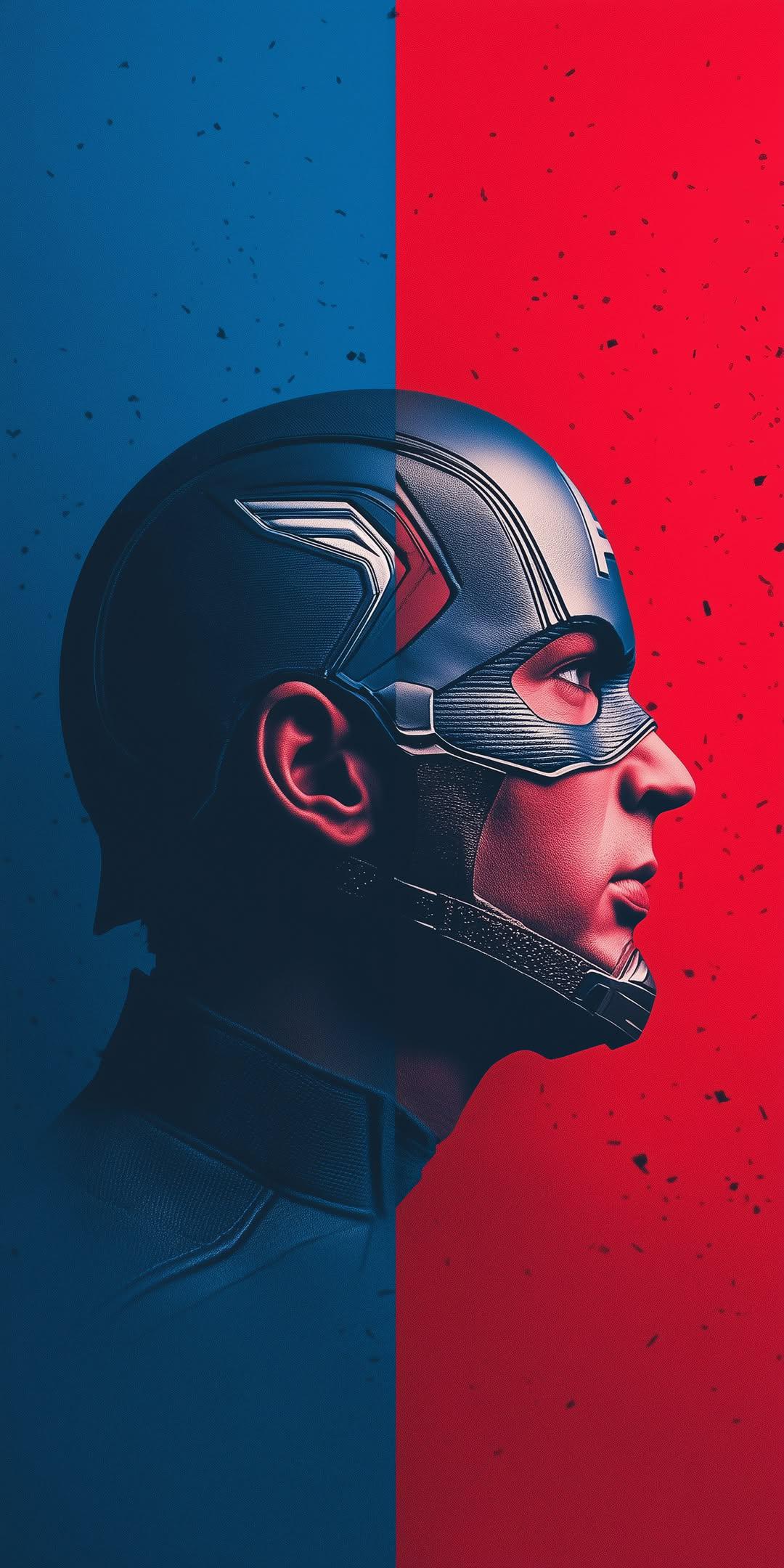 Captain_America_Profile_Split - captain america wallpaper for OpersCraft