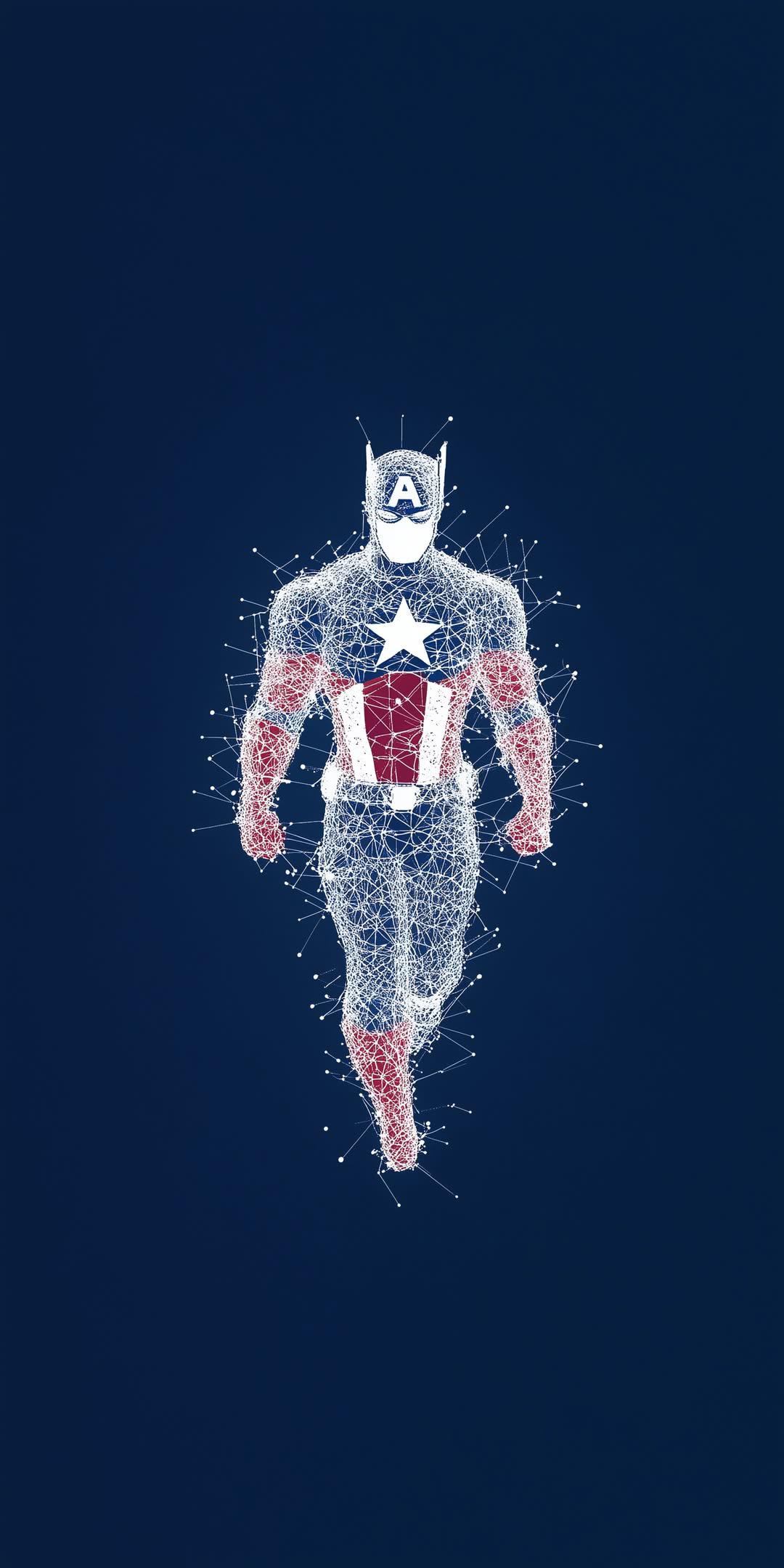 Captain_America_Wireframe - captain america wallpaper for OpersCraft