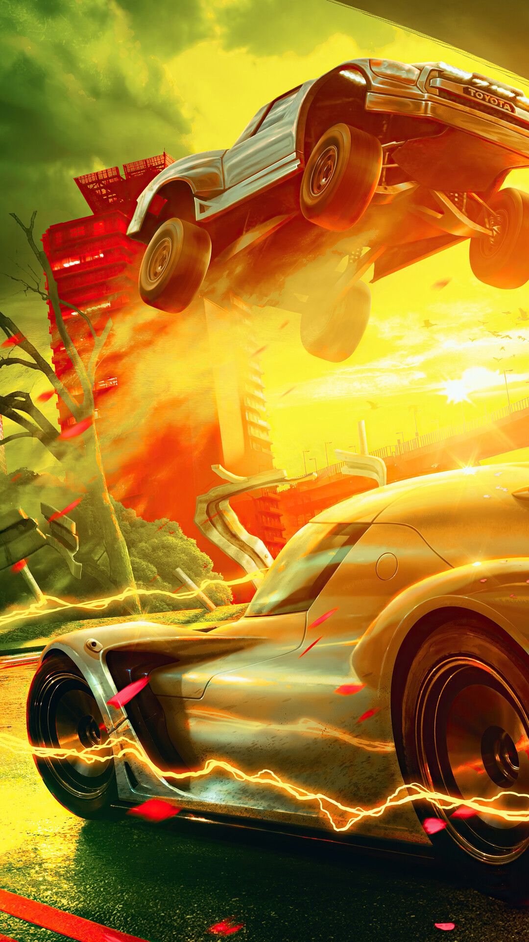 Cars in a Dreamscape - cars wallpaper for OpersCraft