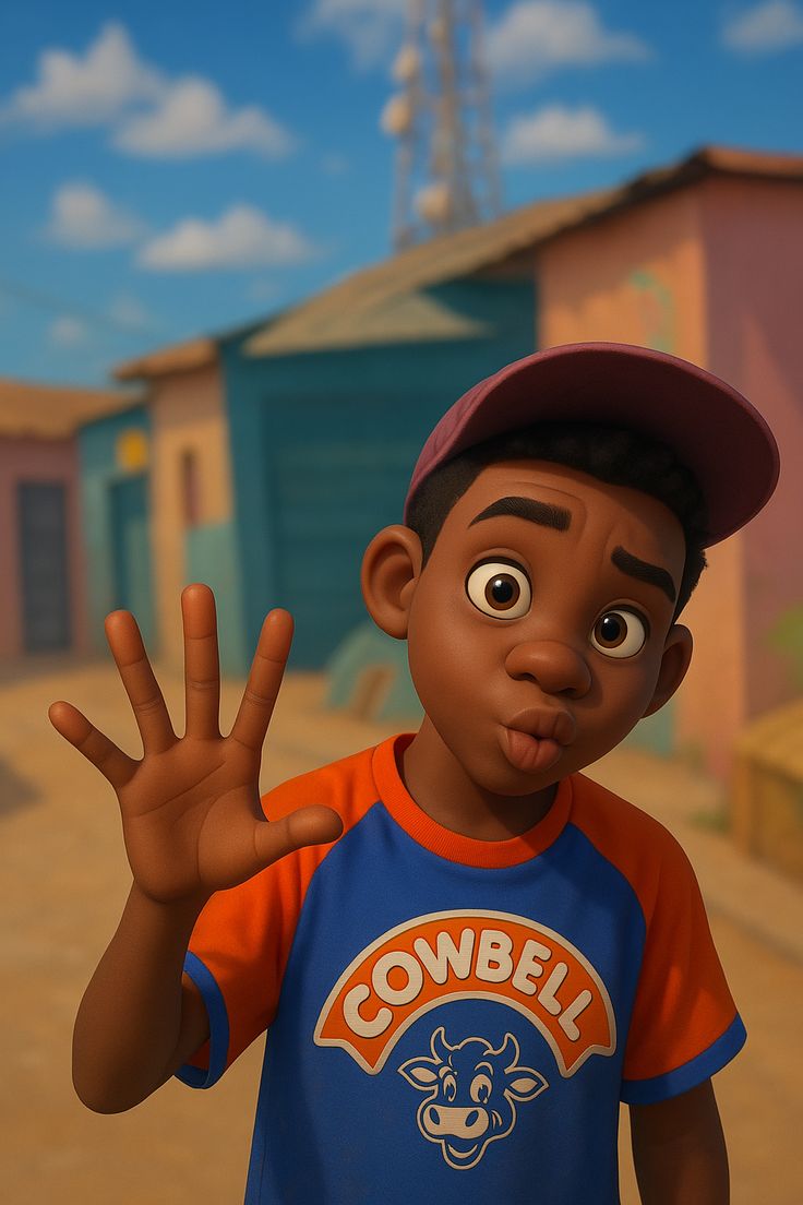 Cartoon Boy Waving Hello - ghetto wallpaper for OpersCraft