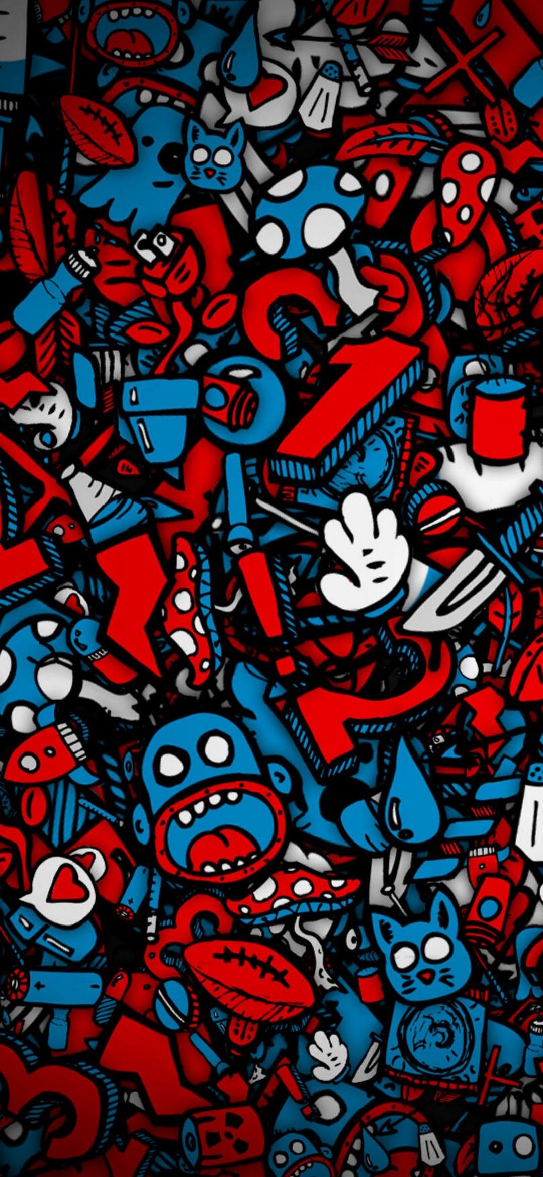 Cartoon Doodle Chaos - doodle wallpaper for OpersCraft