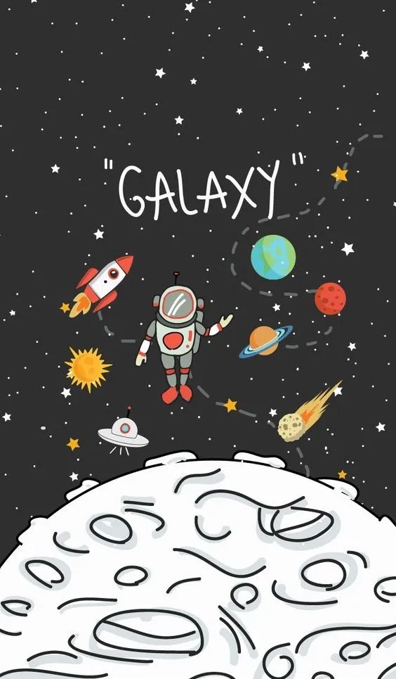 Cartoon Galaxy Adventure - space wallpaper for OpersCraft