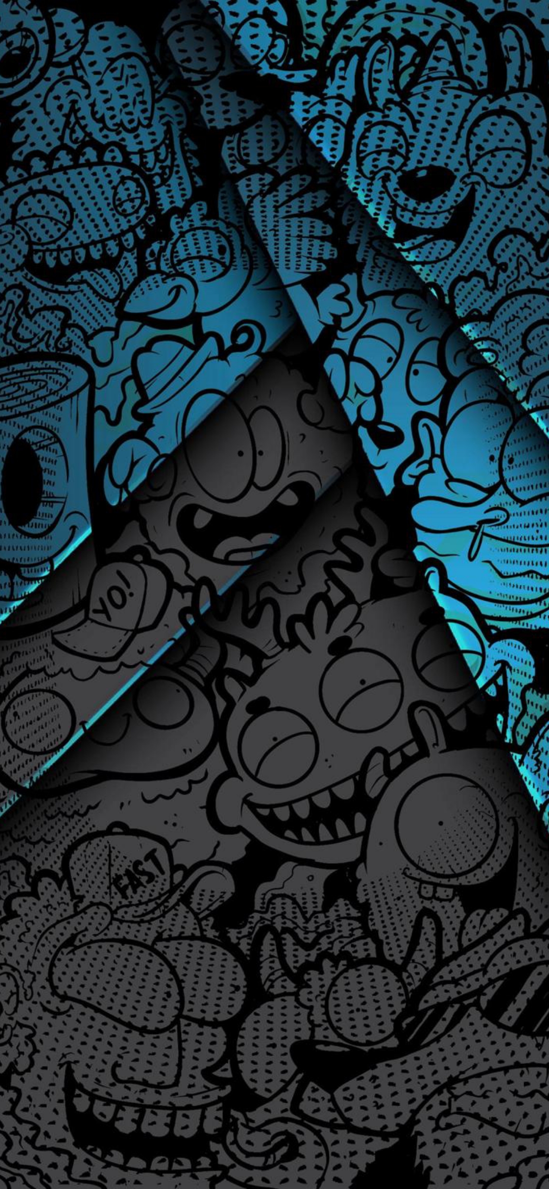 Cartoon Monster Collage - ghetto wallpaper for OpersCraft