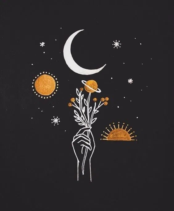 Celestial Bouquet Illustration - celestial wallpaper for OpersCraft