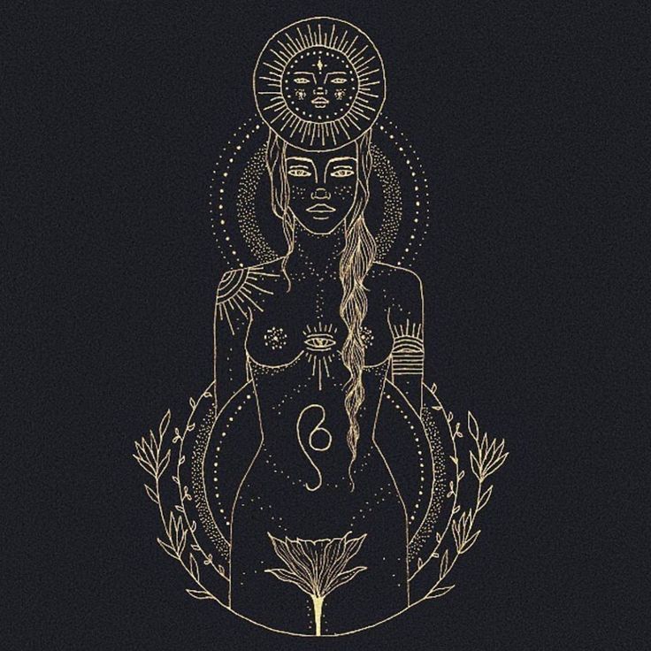 Celestial Goddess Line Art - spiritual wallpaper for OpersCraft