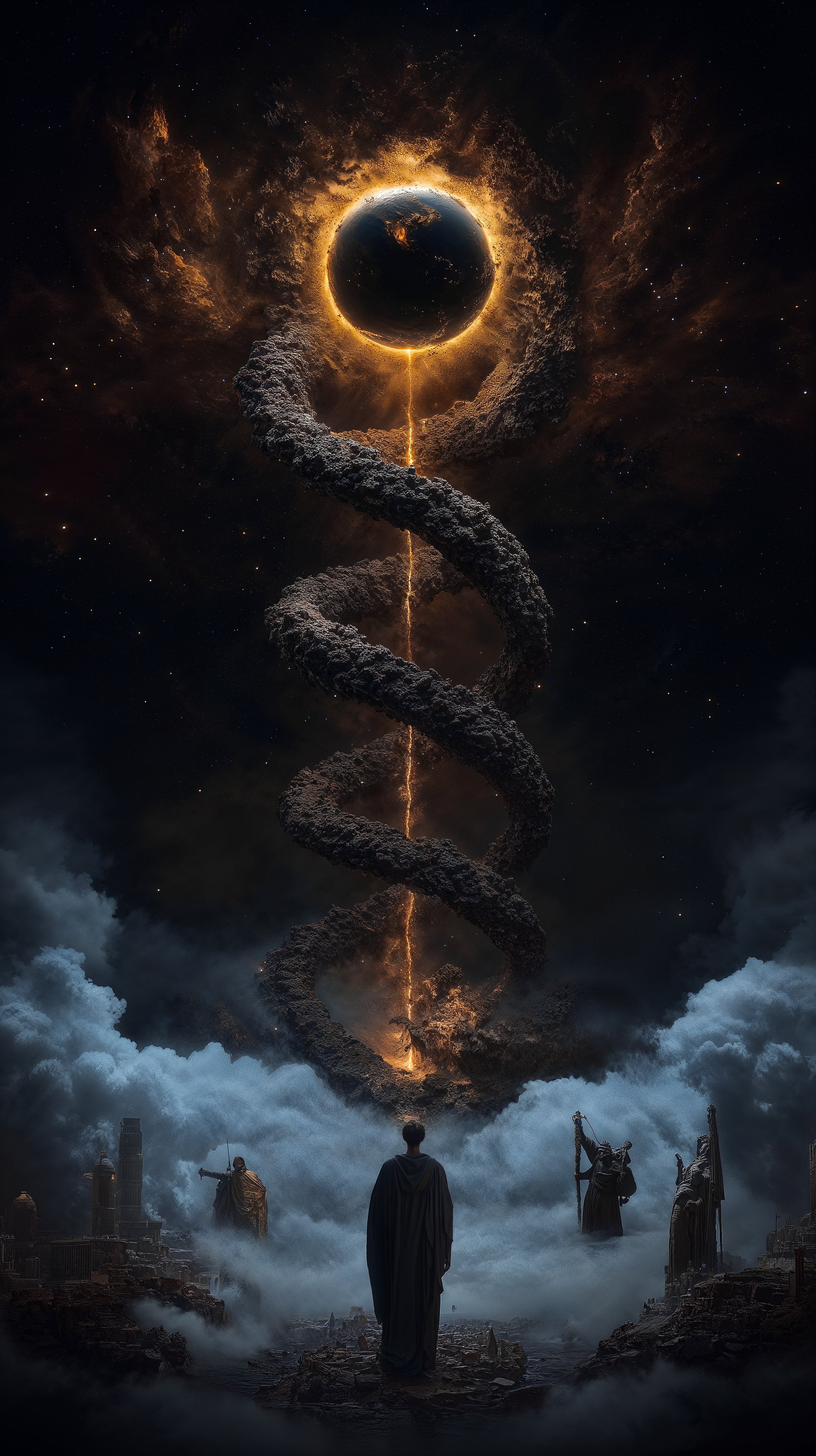 Celestial Spiral Apocalypse - fantasy wallpaper for OpersCraft
