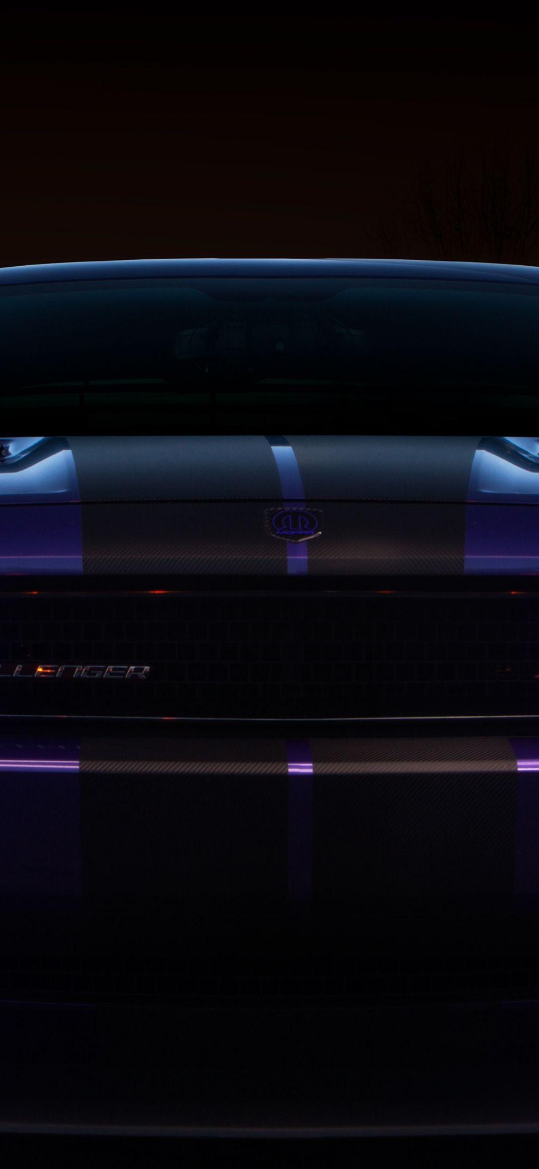 Challenger Purple Stripe - cars wallpaper for OpersCraft