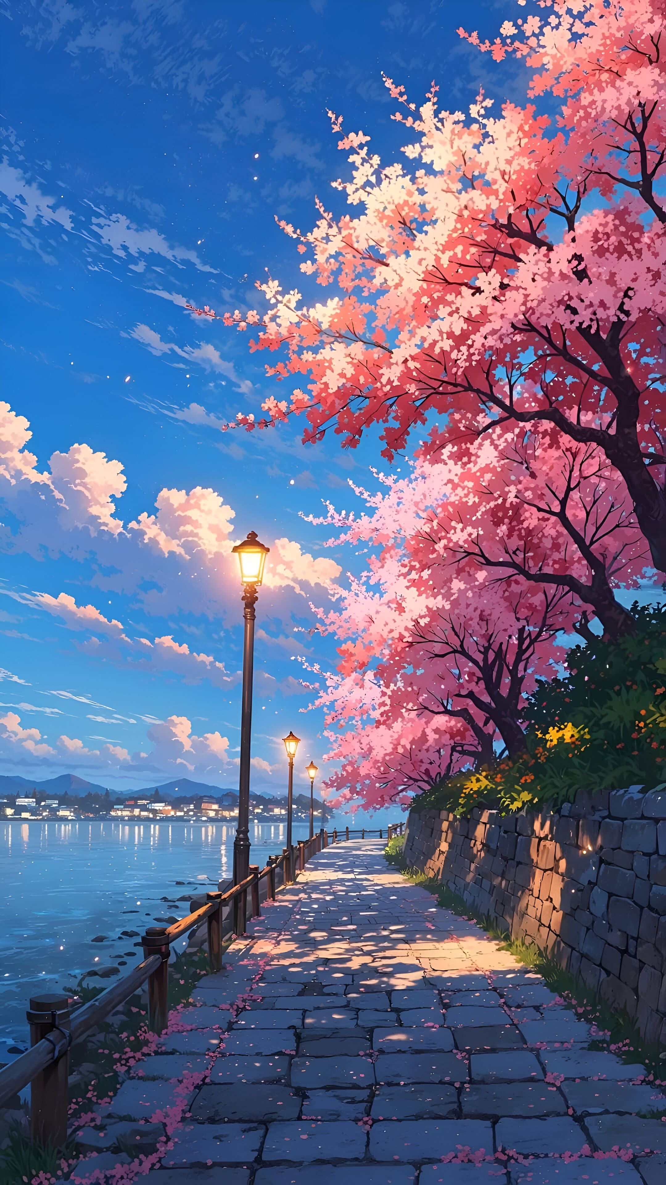 Cherry Blossom Path Anime - anime wallpaper for OpersCraft