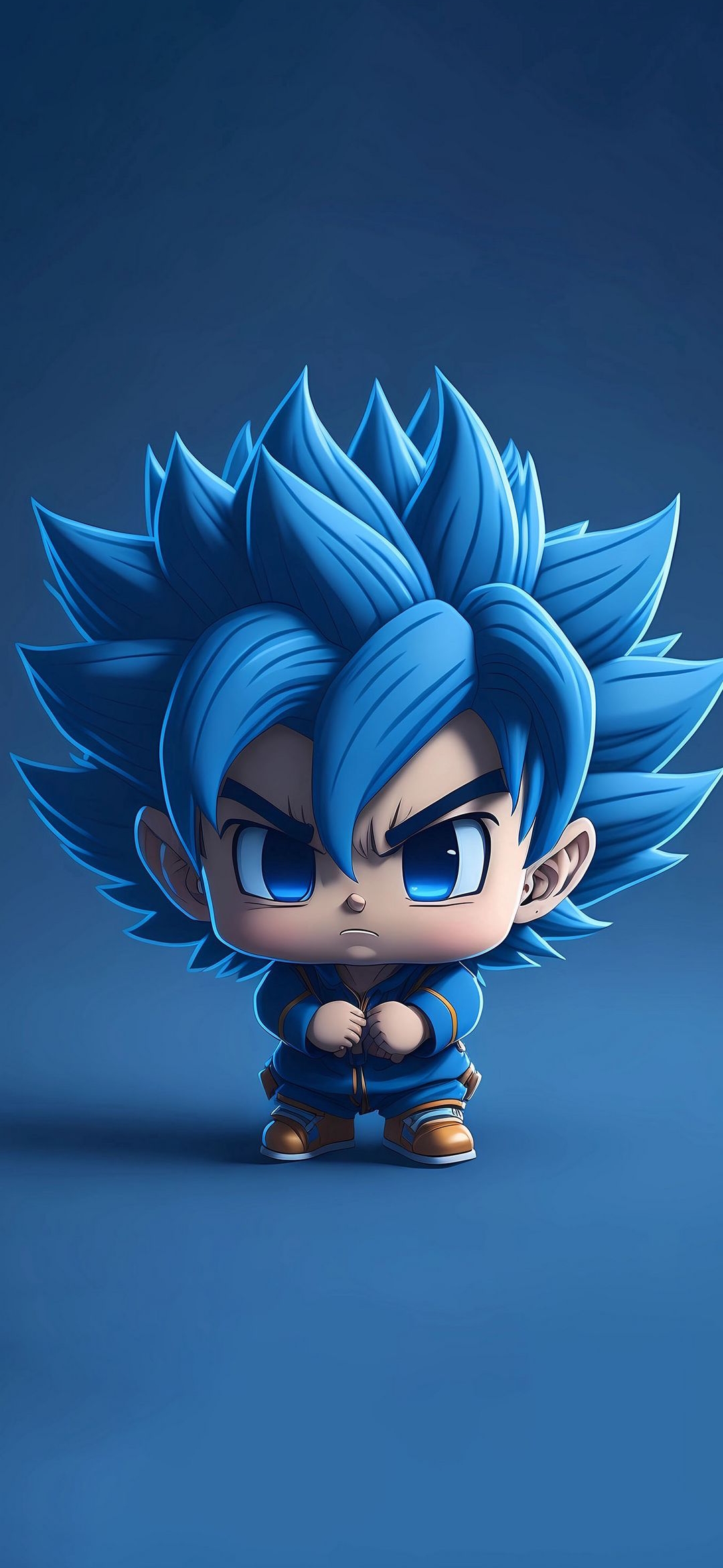 Chibi Blue Goku Stance - dragon ball wallpaper for OpersCraft
