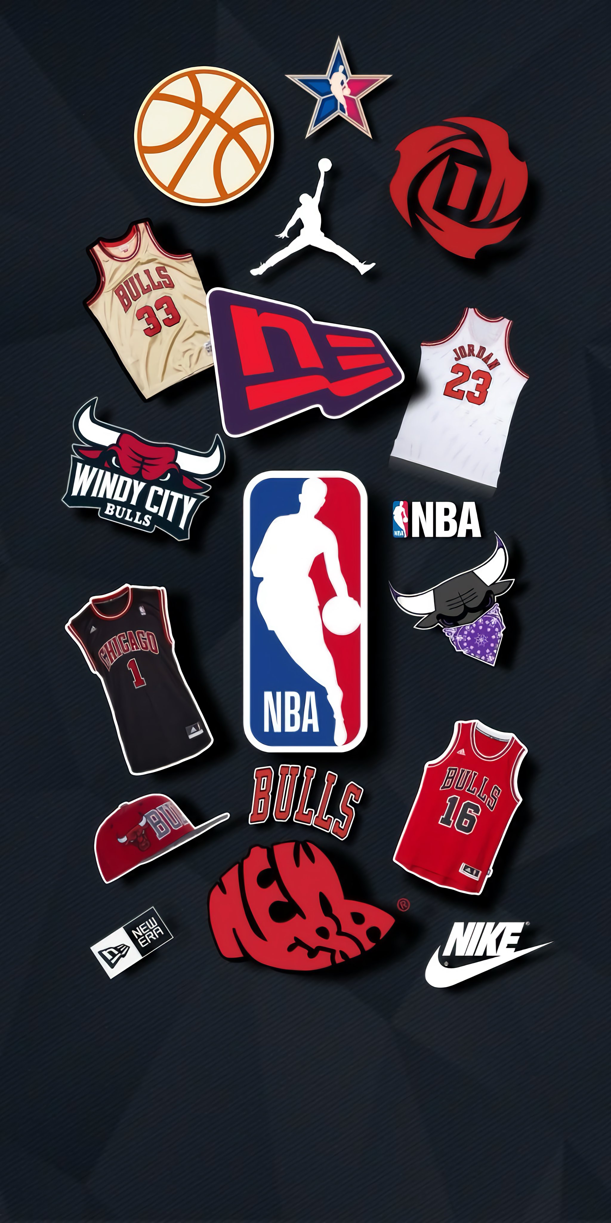 Chicago Bulls Collage - basketball wallpaper for OpersCraft