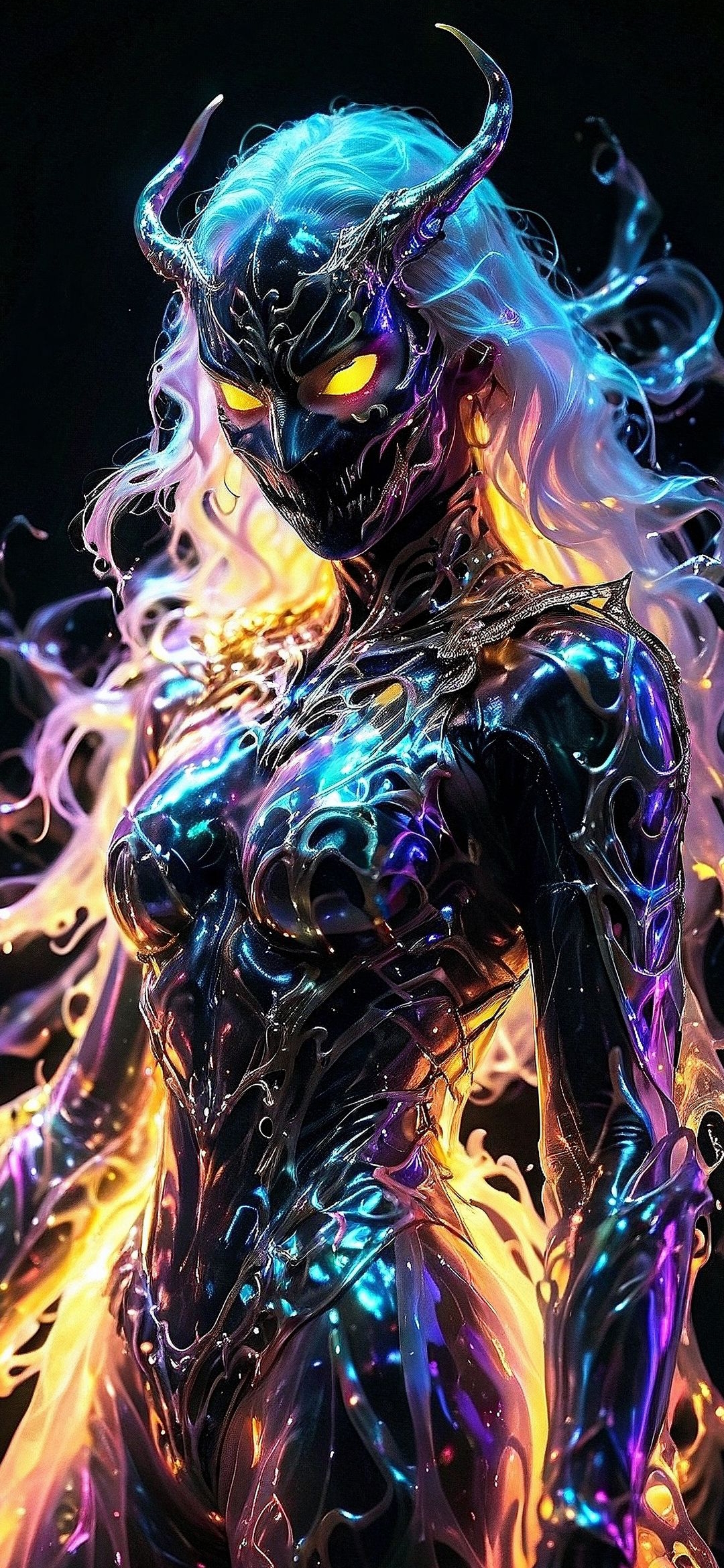 Chromatic Demon Warrior - fantasy wallpaper for OpersCraft