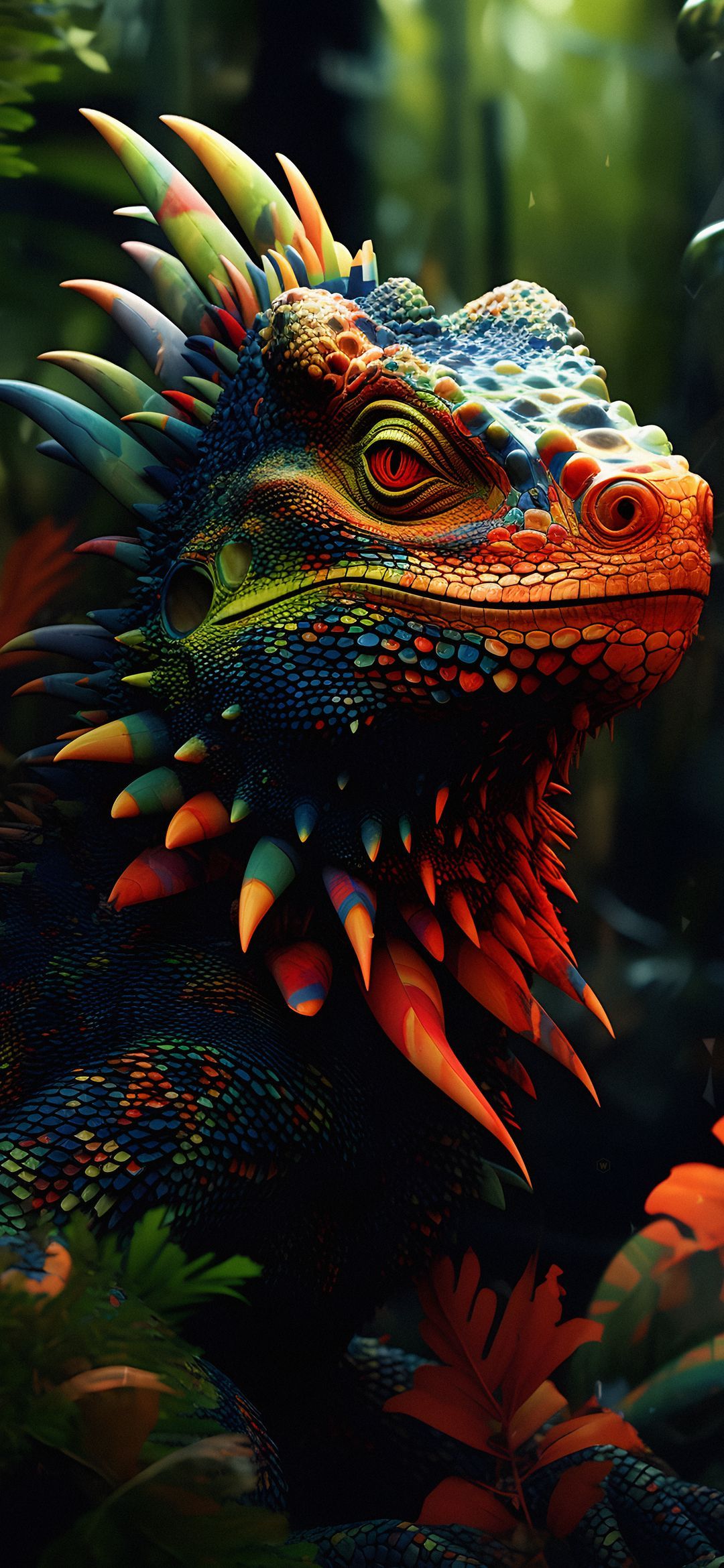 Chromatic Lizard Close-Up - random wallpaper for OpersCraft