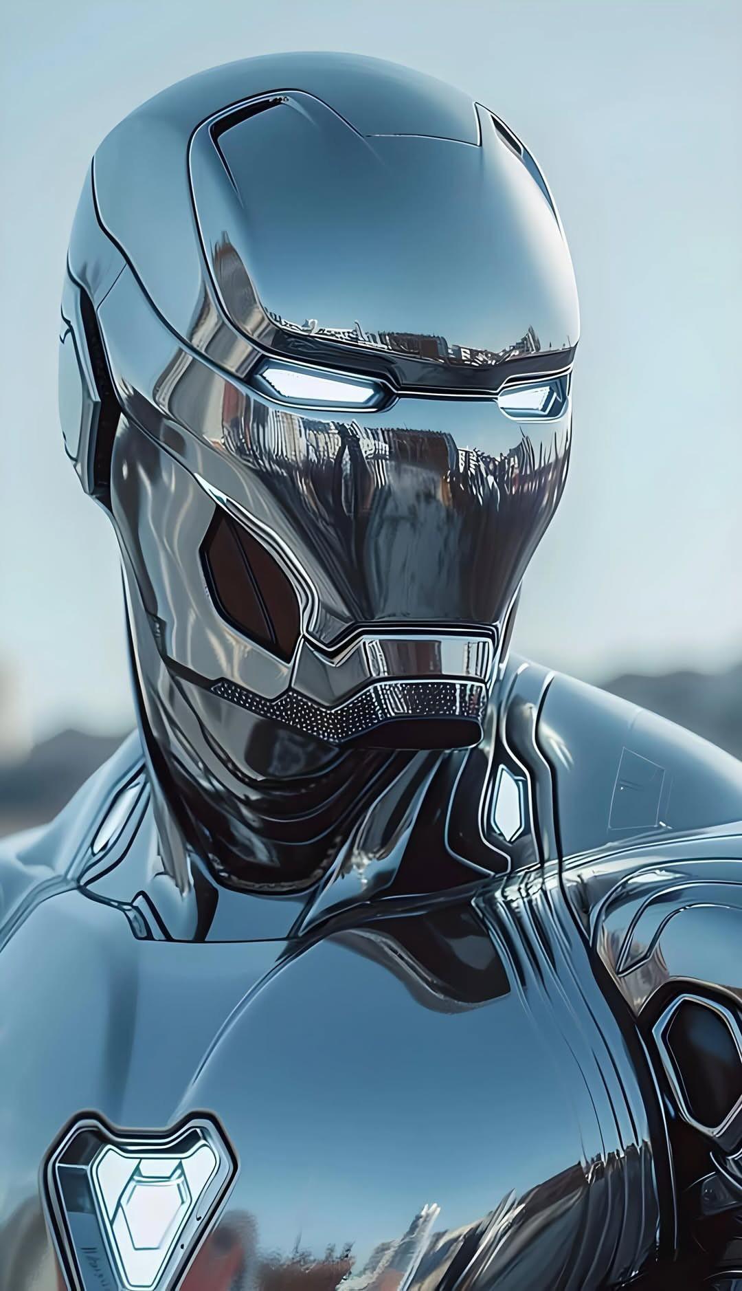 Chrome Superhero Armor - superhero wallpaper for OpersCraft